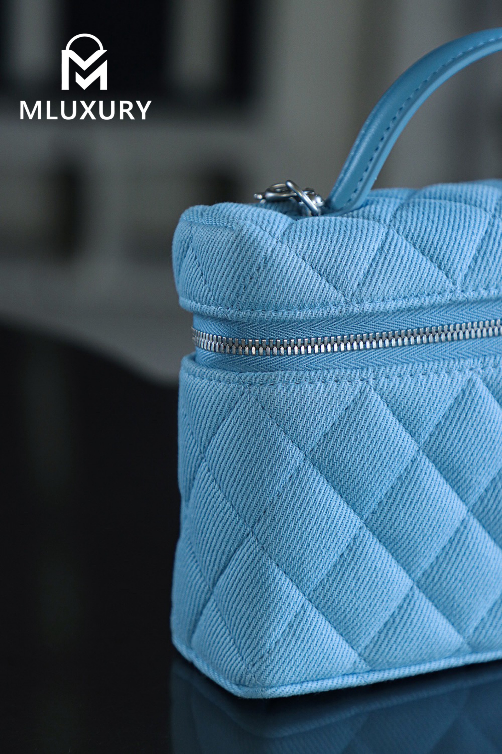 CHANEL 25P Denim Lunchbox Bag