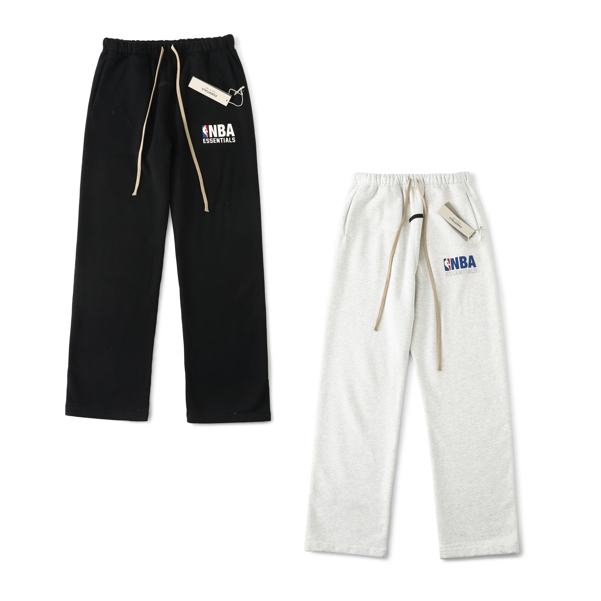 Fear of God Essentials fog x NBA collaboration FW24 Essentials NBA Tee Silicone Logo Series Trousers