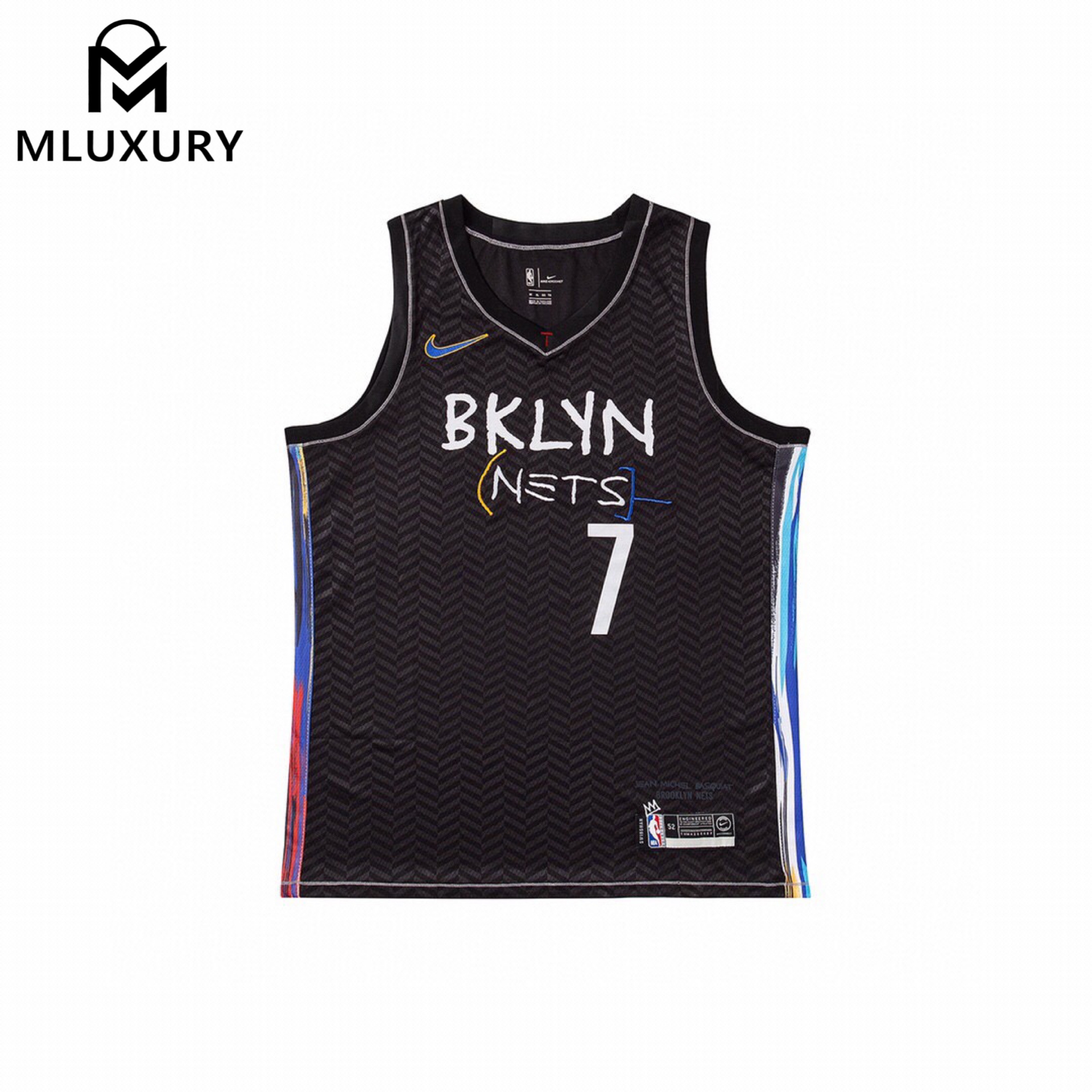 [Premium Version] Nike NBA 2021 Heat-Pressed Brooklyn Nets City Limited Edition Order Durant NO.7 jersey