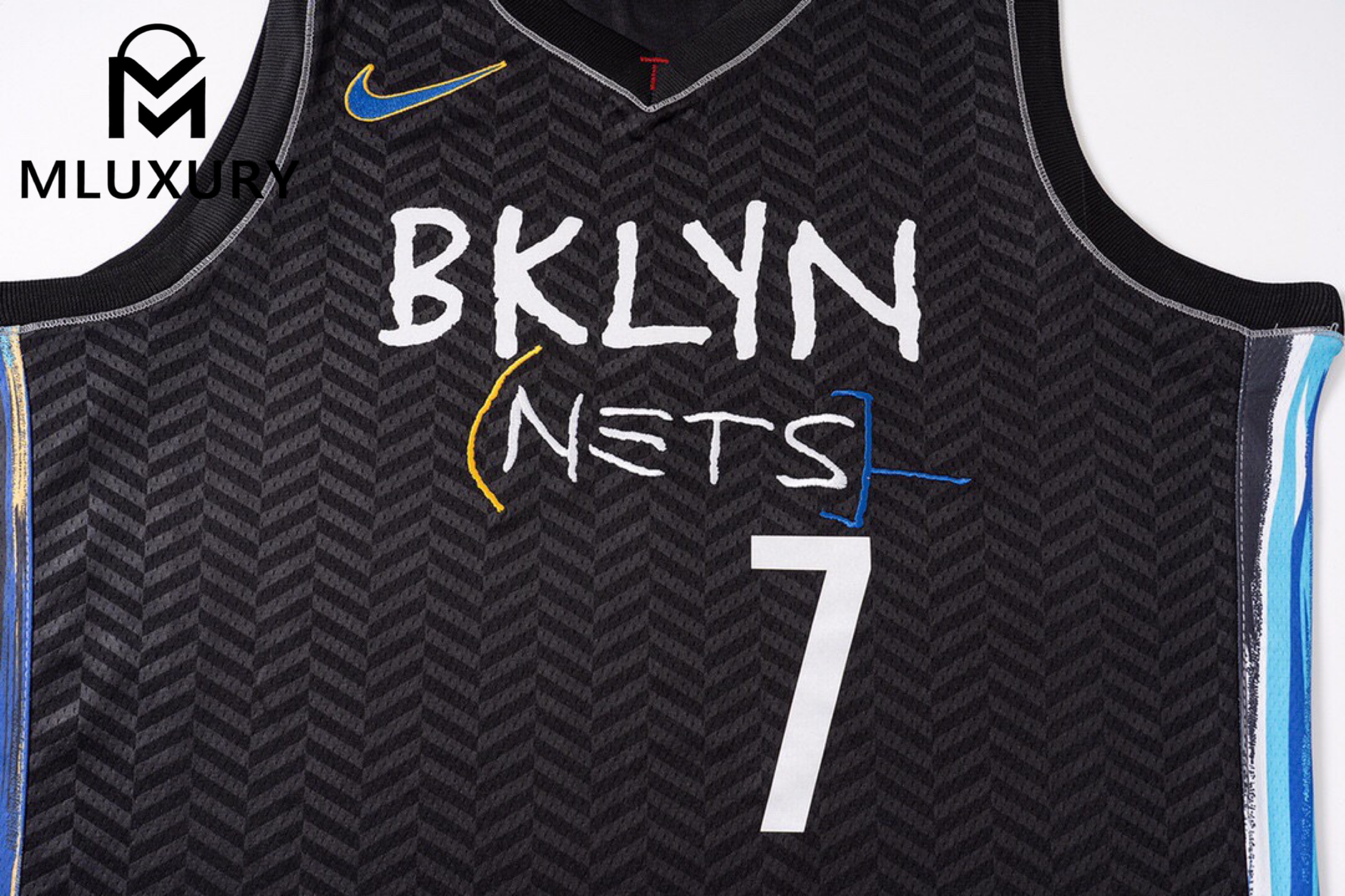 [Premium Version] Nike NBA 2021 Heat-Pressed Brooklyn Nets City Limited Edition Order Durant NO.7 jersey