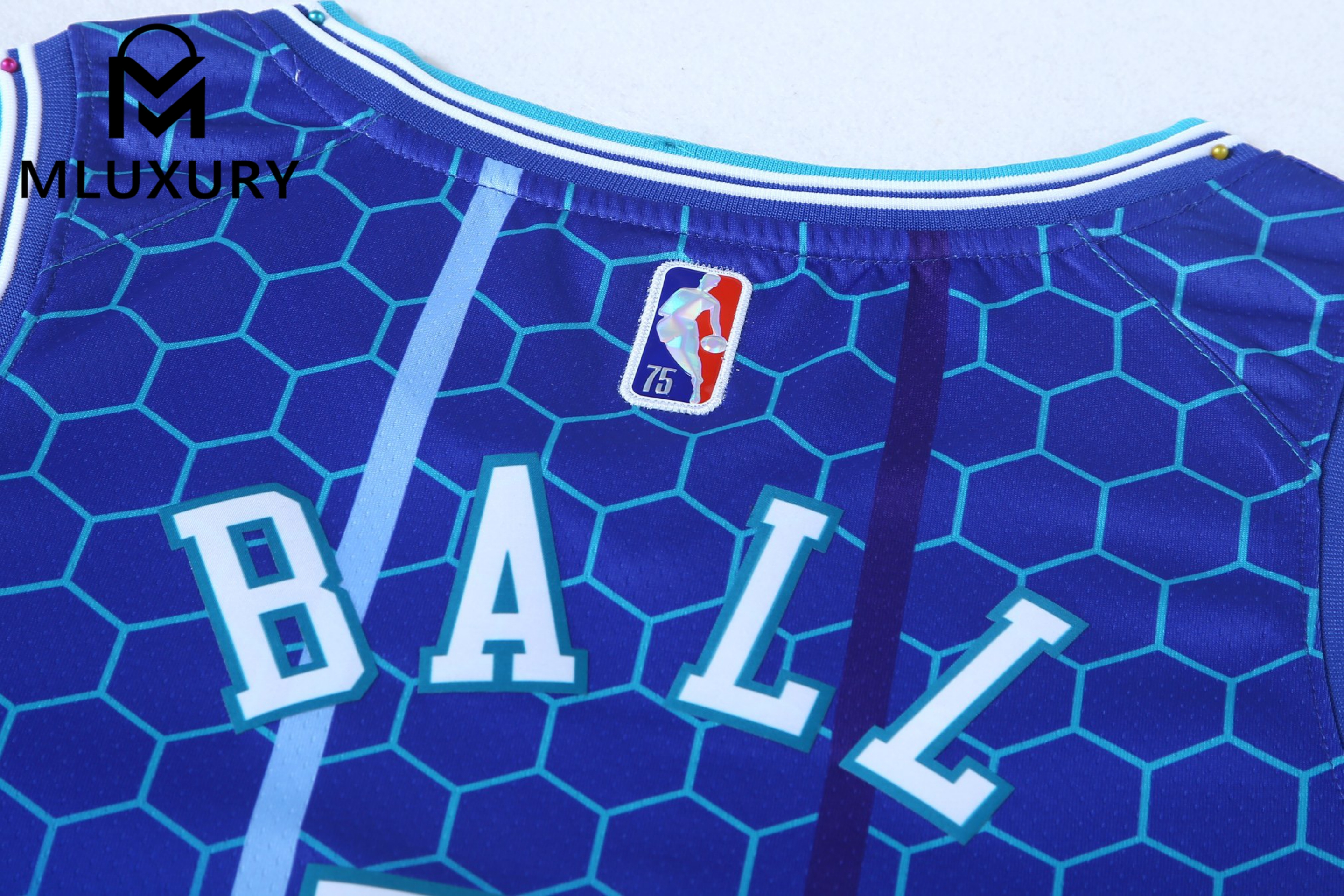 Nike NBA 2021 Heat-Pressed Version 22-23 Season Jordan Retro Basketball jersey-blue