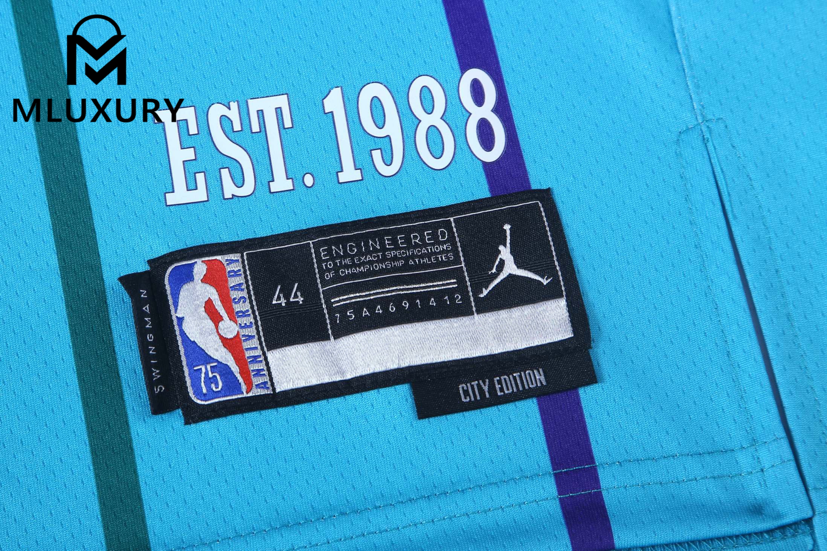 Nike NBA 2021 Heat-Pressed Version 22-23 Season Jordan Retro Basketball jersey-blue