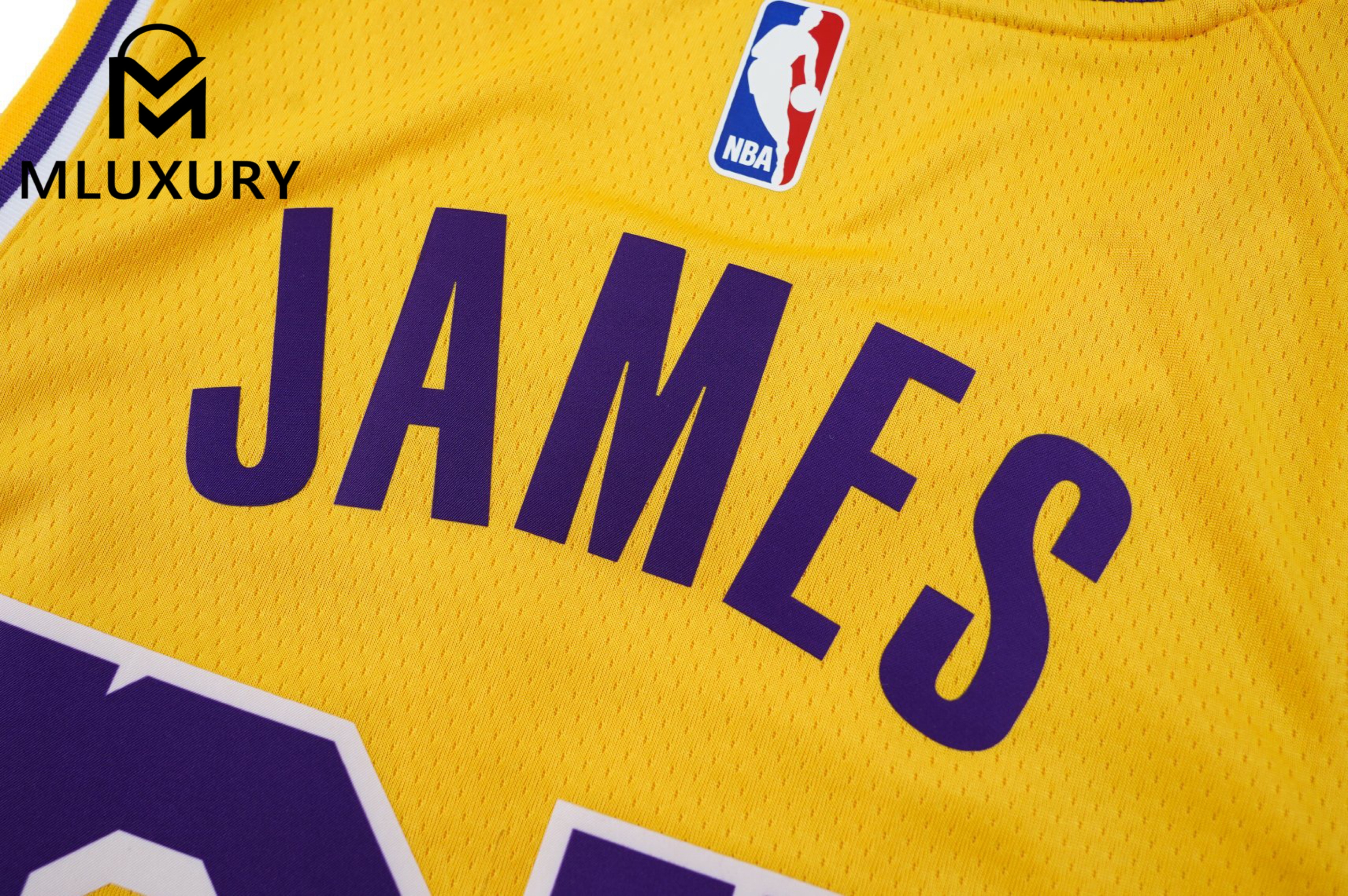 LeBron James Los Angeles Lakers 23 NBA  Connected Jersey-yellow