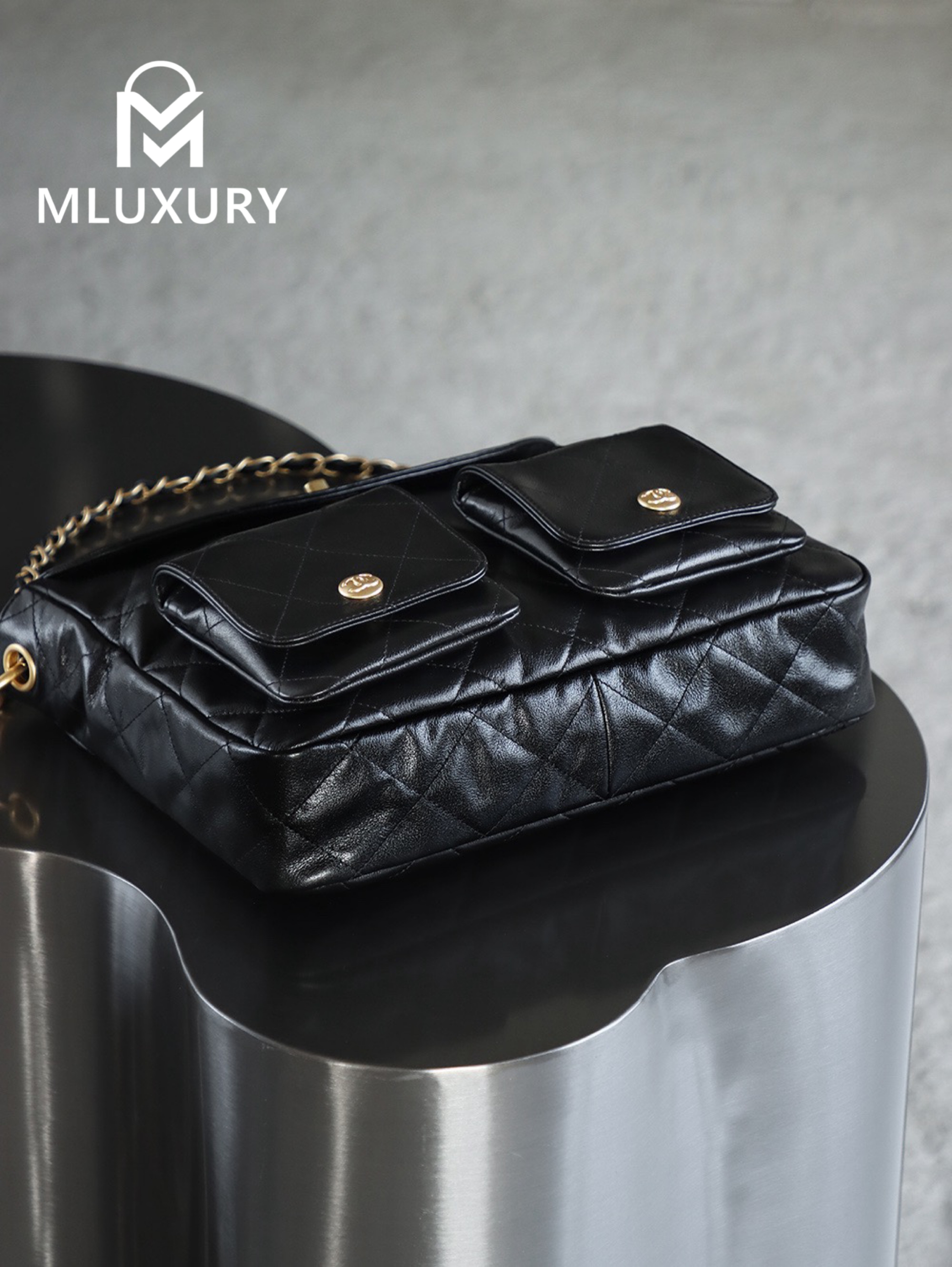 CHANEL 24P Messenger Hobo Large