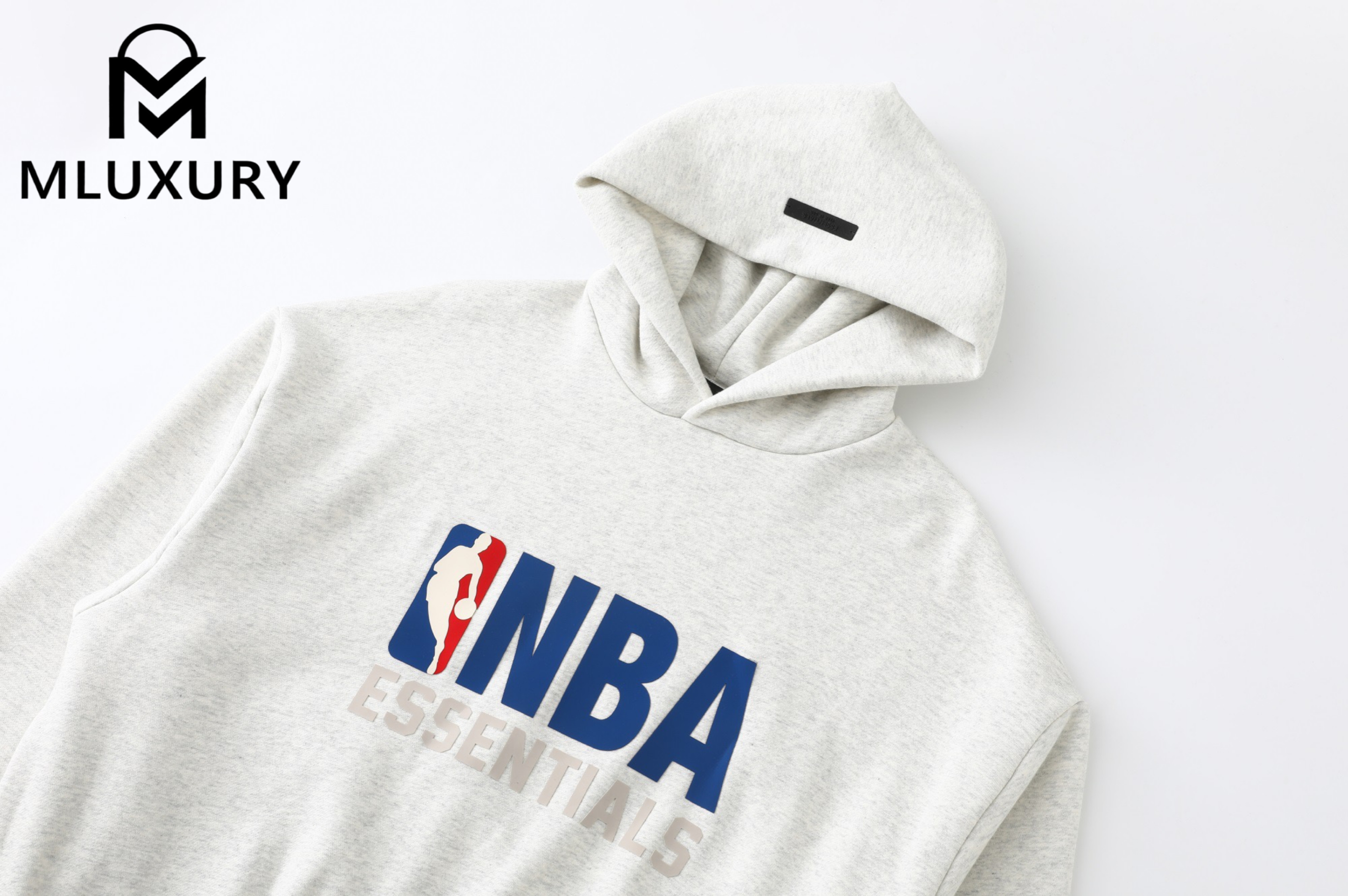 Fear of God Essentials fog x NBA collaboration FW24 Essentials NBA Tee Silicone Logo Series Hoodie
