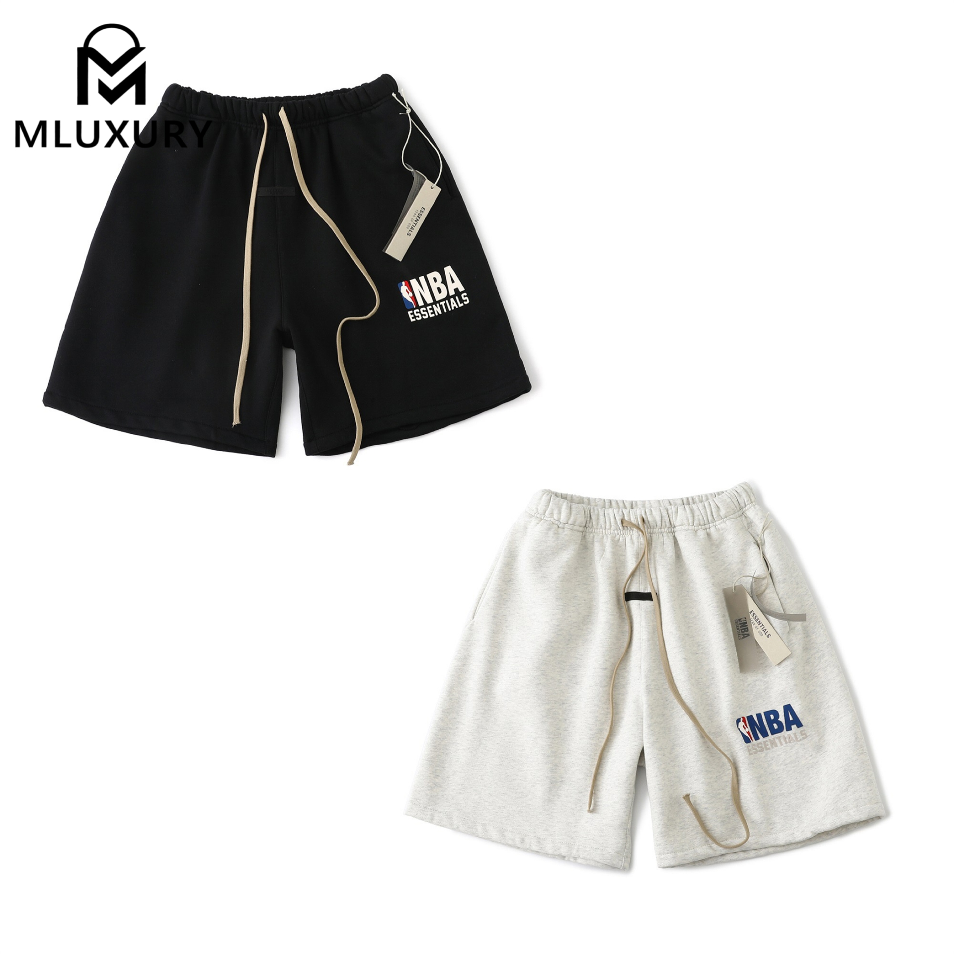 FEAR OF GOD FOG × NBA Collaboration: Small Logo Print Drawstring Terry Cloth Casual
