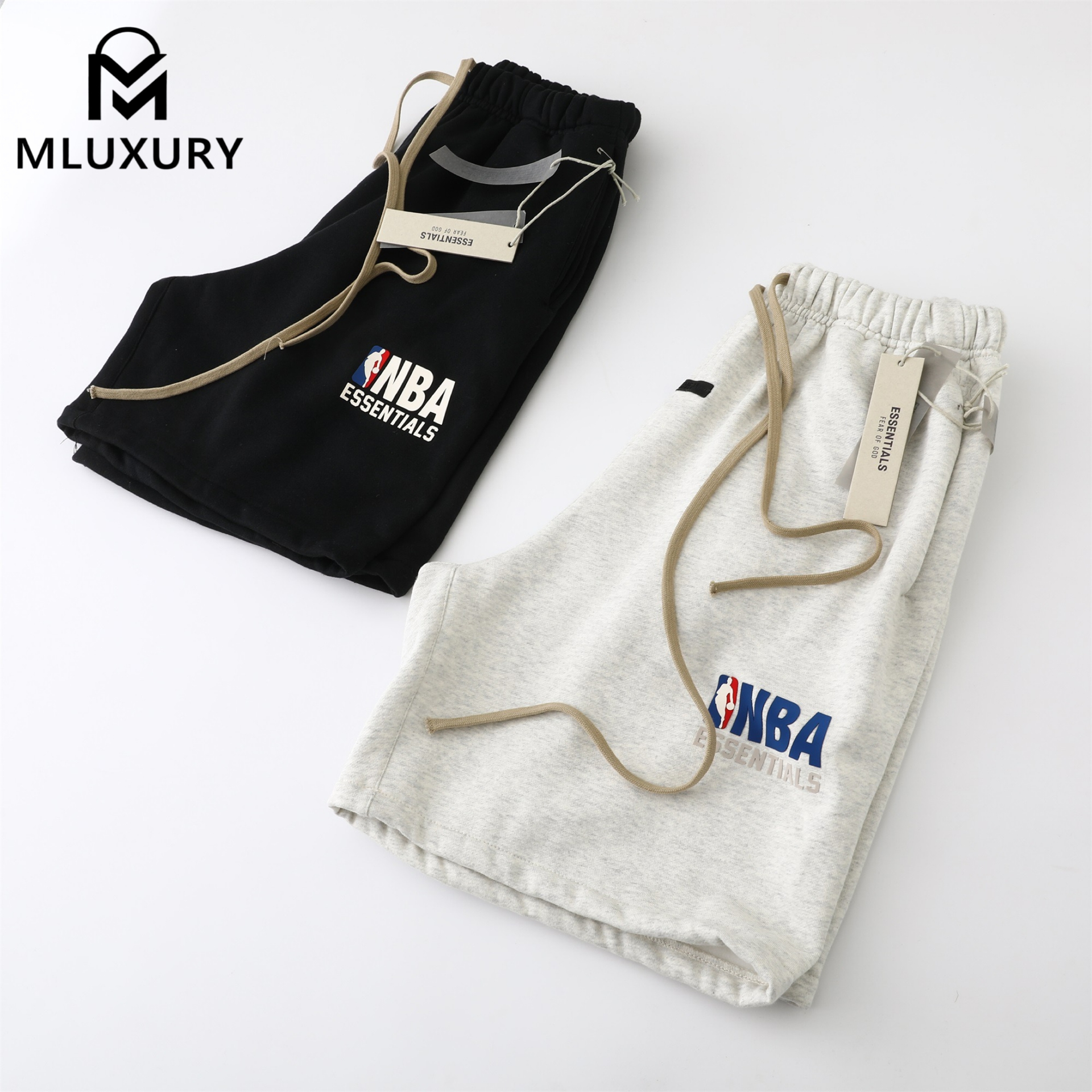 FEAR OF GOD FOG × NBA Collaboration: Small Logo Print Drawstring Terry Cloth Casual