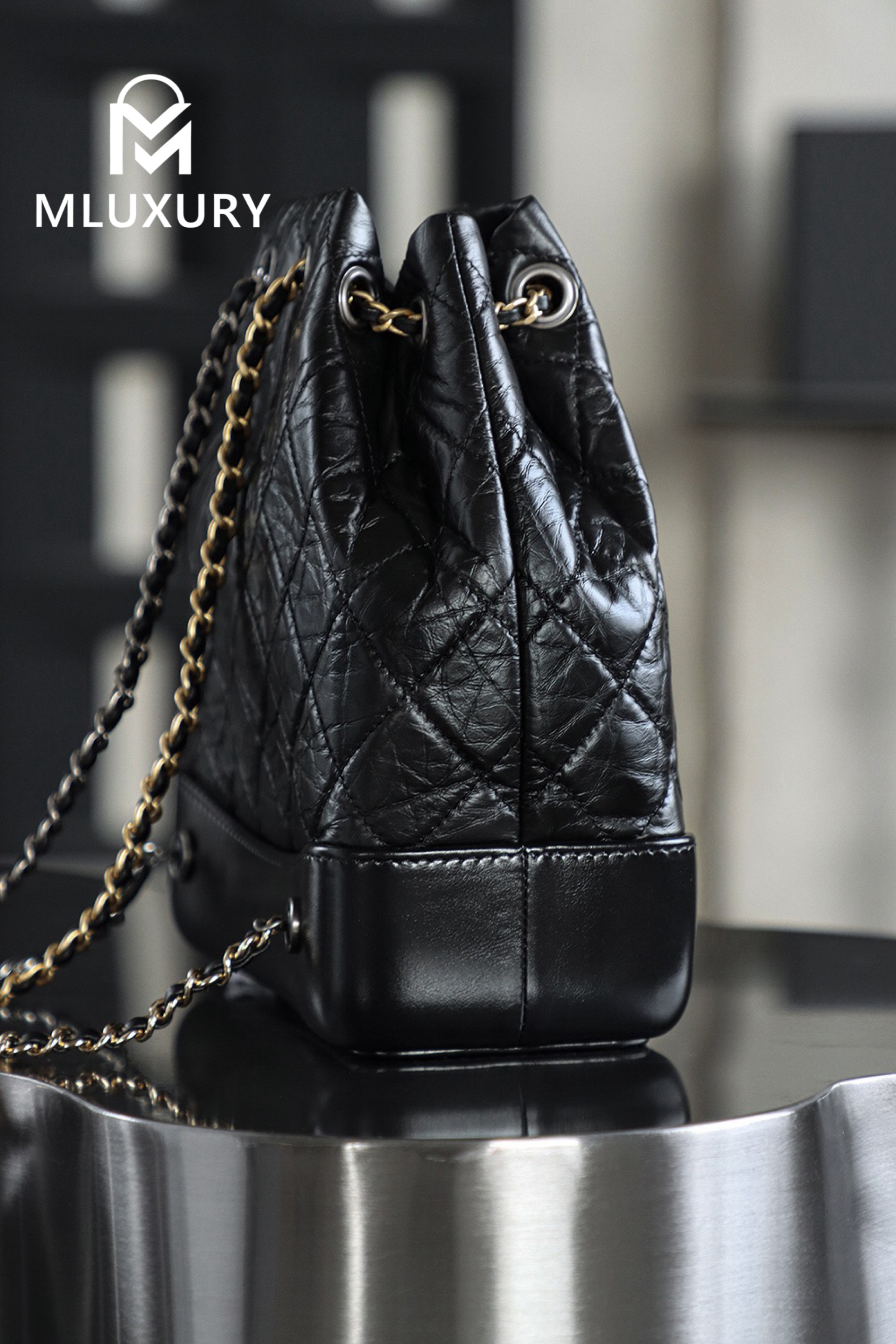 CHANEL Hobo Backpack Small