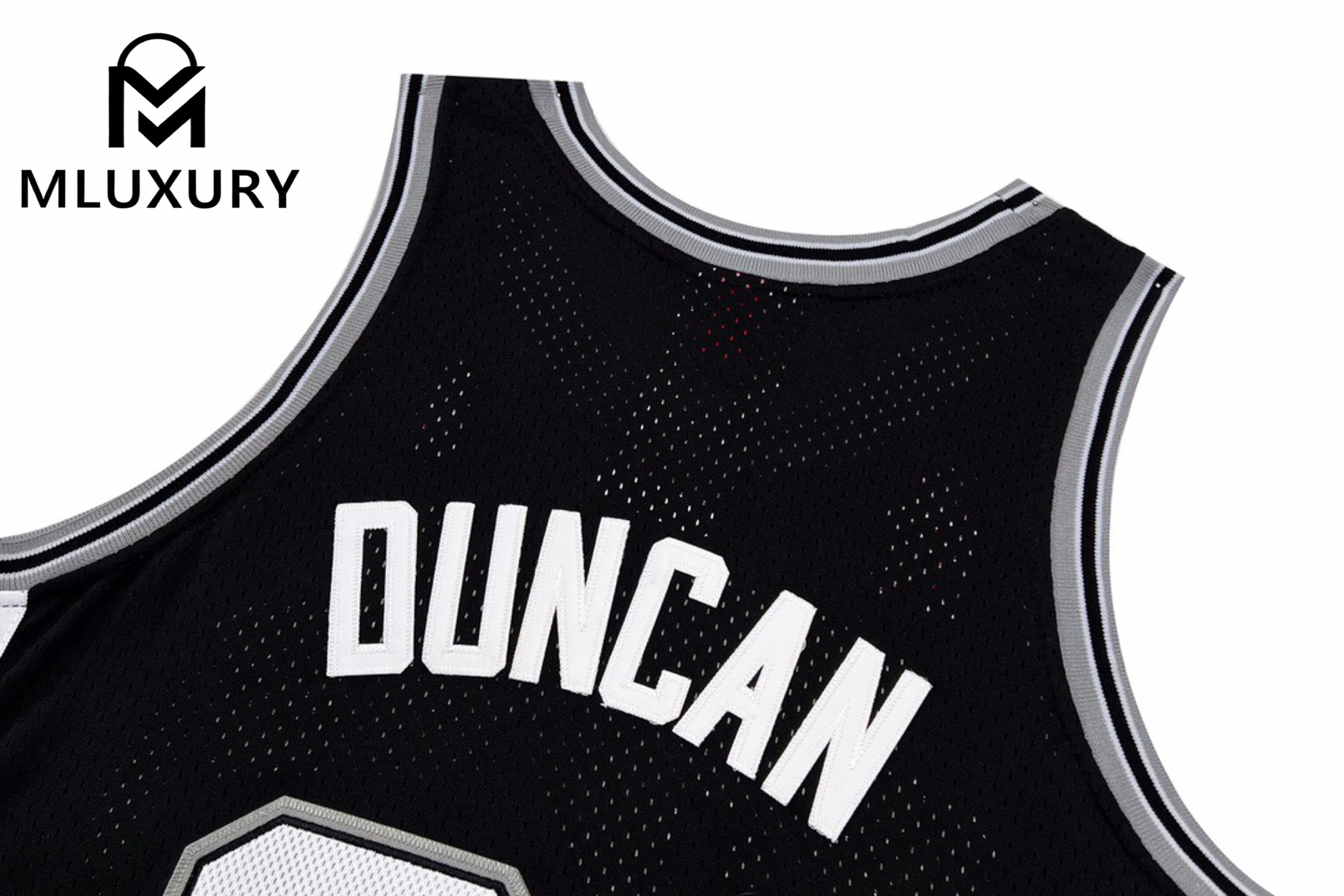 Mitchell & Ness NBA 2001-02 NBA San Antonio Spurs Tim Duncan NO.21 Retro Embroidered Jersey (AU Player Edition)