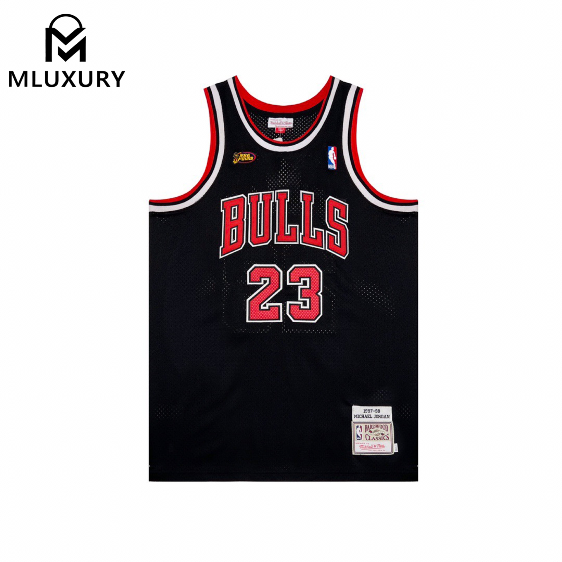 Mitchell & Ness NBA 1997-98 NBA Finals  NBA Chicago Bulls Michael Jordan NO.23 Retro Embroidered Jersey (AU Player Edition)