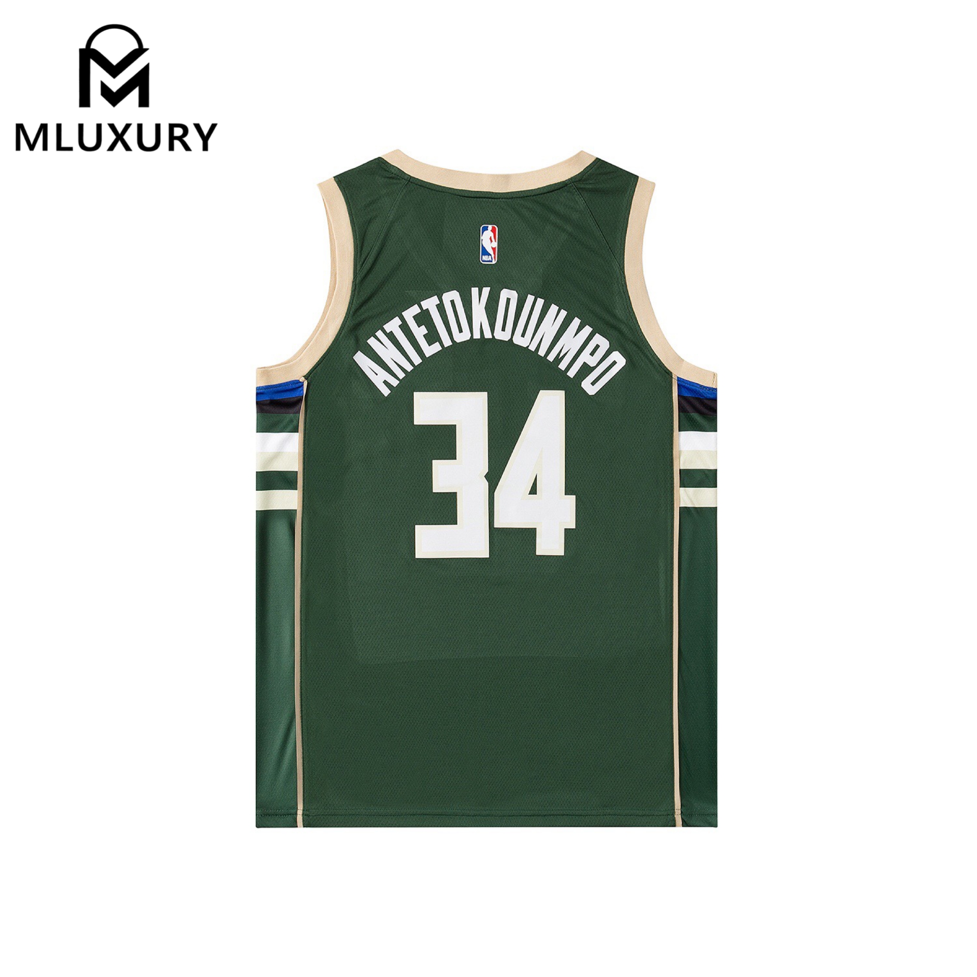 Nike NBA Milwaukee Bucks Giannis Antetokounmpo NO.34 Heat-Pressed Jersey