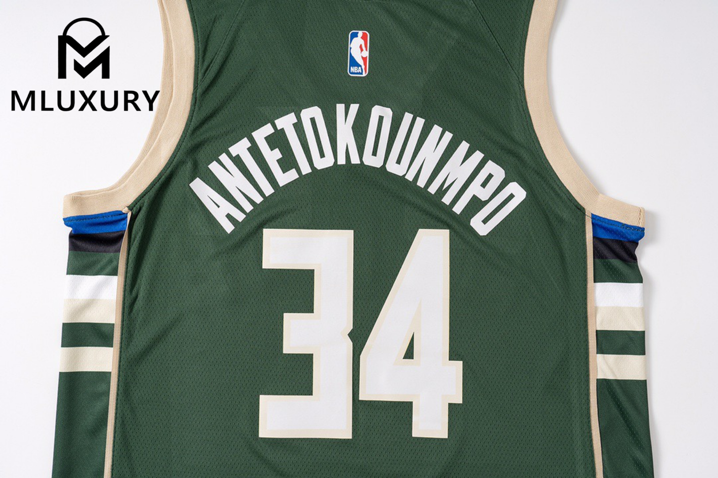 Nike NBA Milwaukee Bucks Giannis Antetokounmpo NO.34 Heat-Pressed Jersey