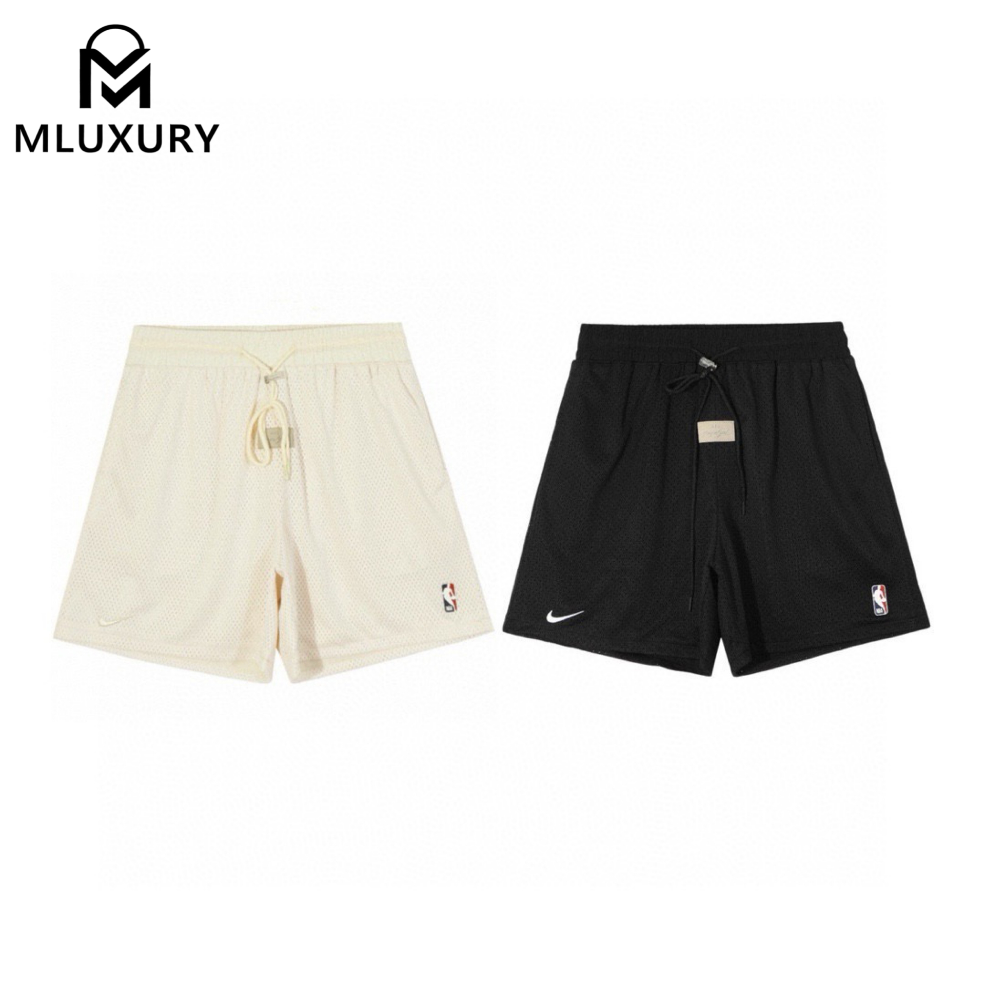 FEAR OF GOD FOG × NIKE x NBA Collaboration Embroidered Logo Drawstring Mesh Quick-Drying Casual Pants