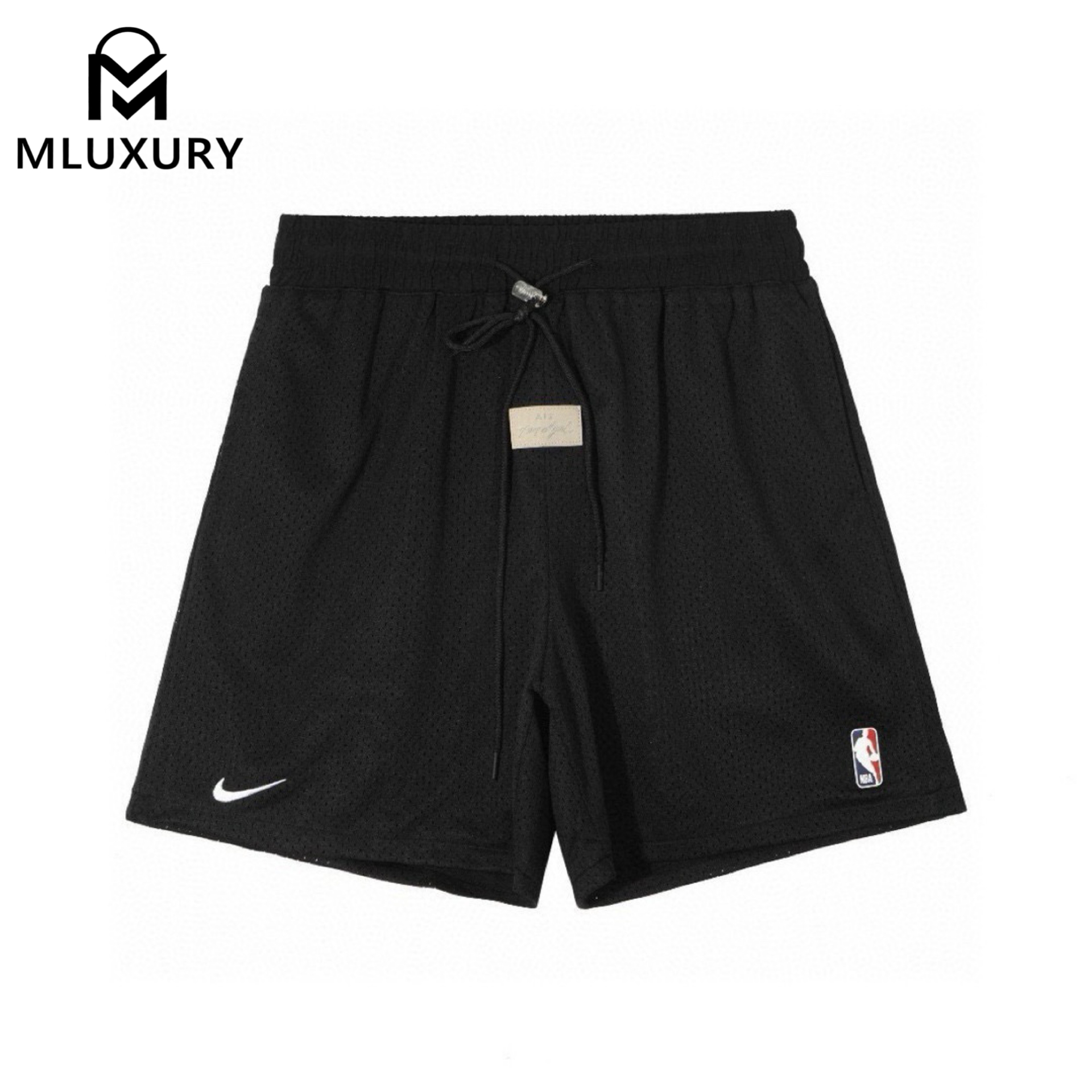 FEAR OF GOD FOG × NIKE x NBA Collaboration Embroidered Logo Drawstring Mesh Quick-Drying Casual Pants