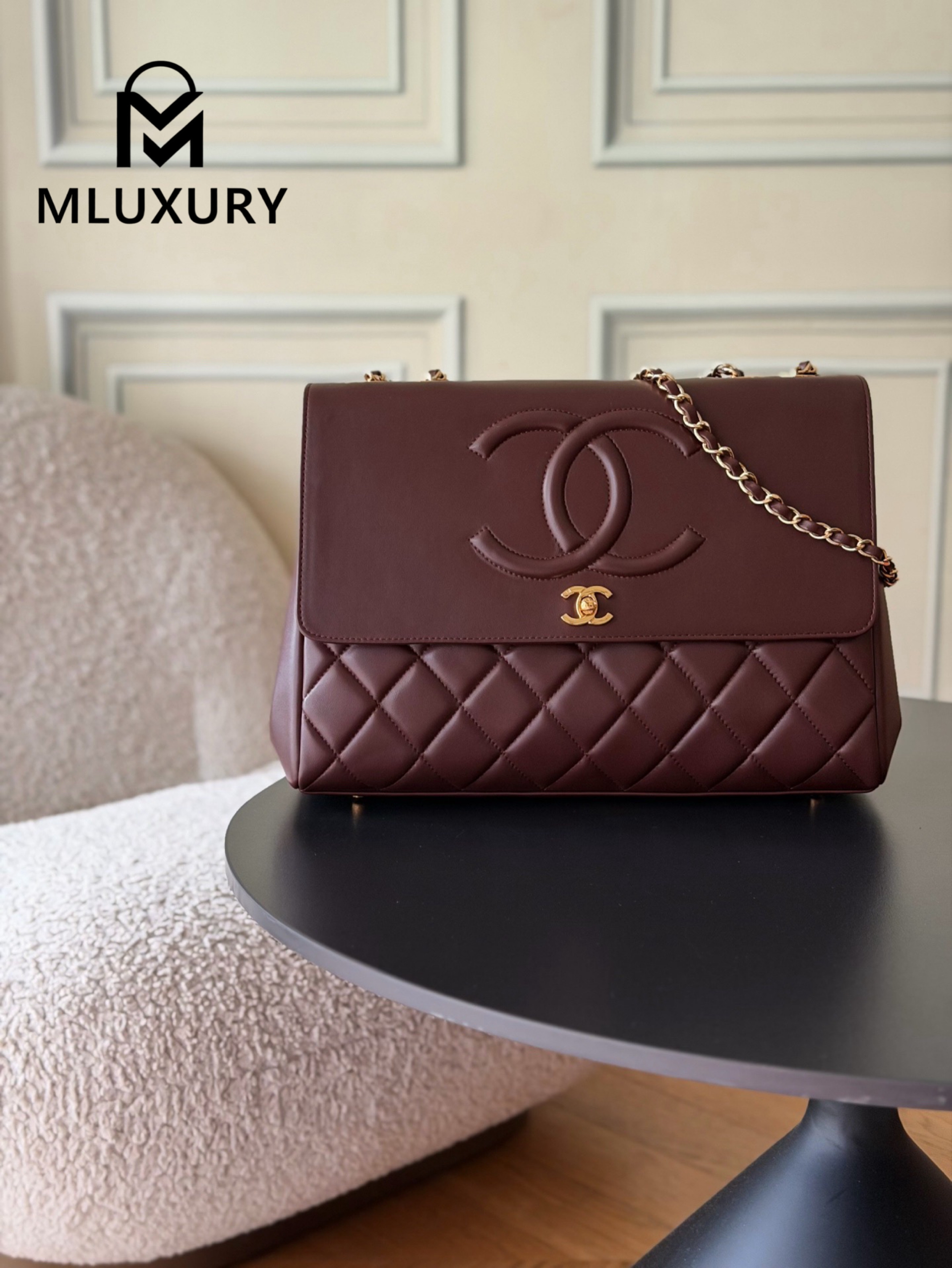 CHANEL Vintage bag, Burgundy