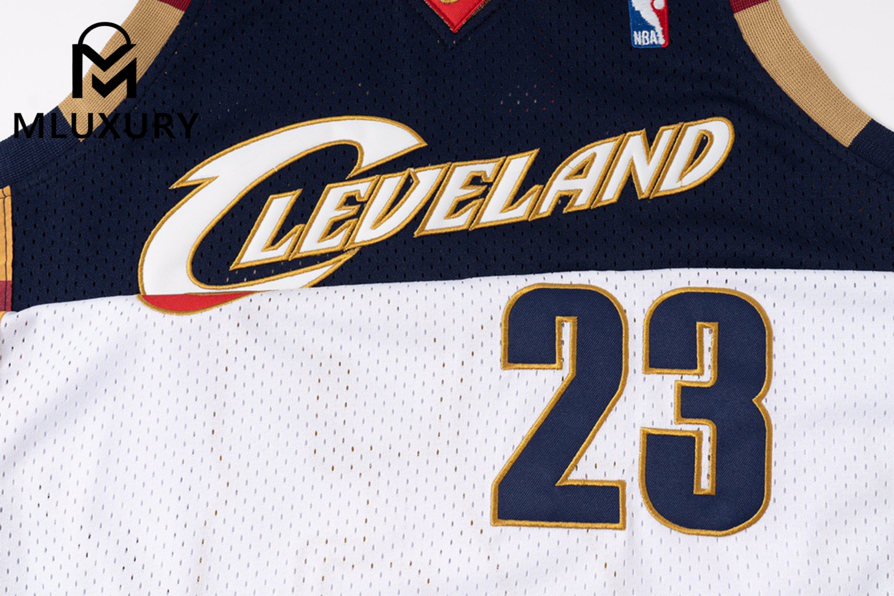 Mitchell & Ness NBA Cavaliers LeBron James NO.23 Ancient Embroidered Jersey AU Player Edition