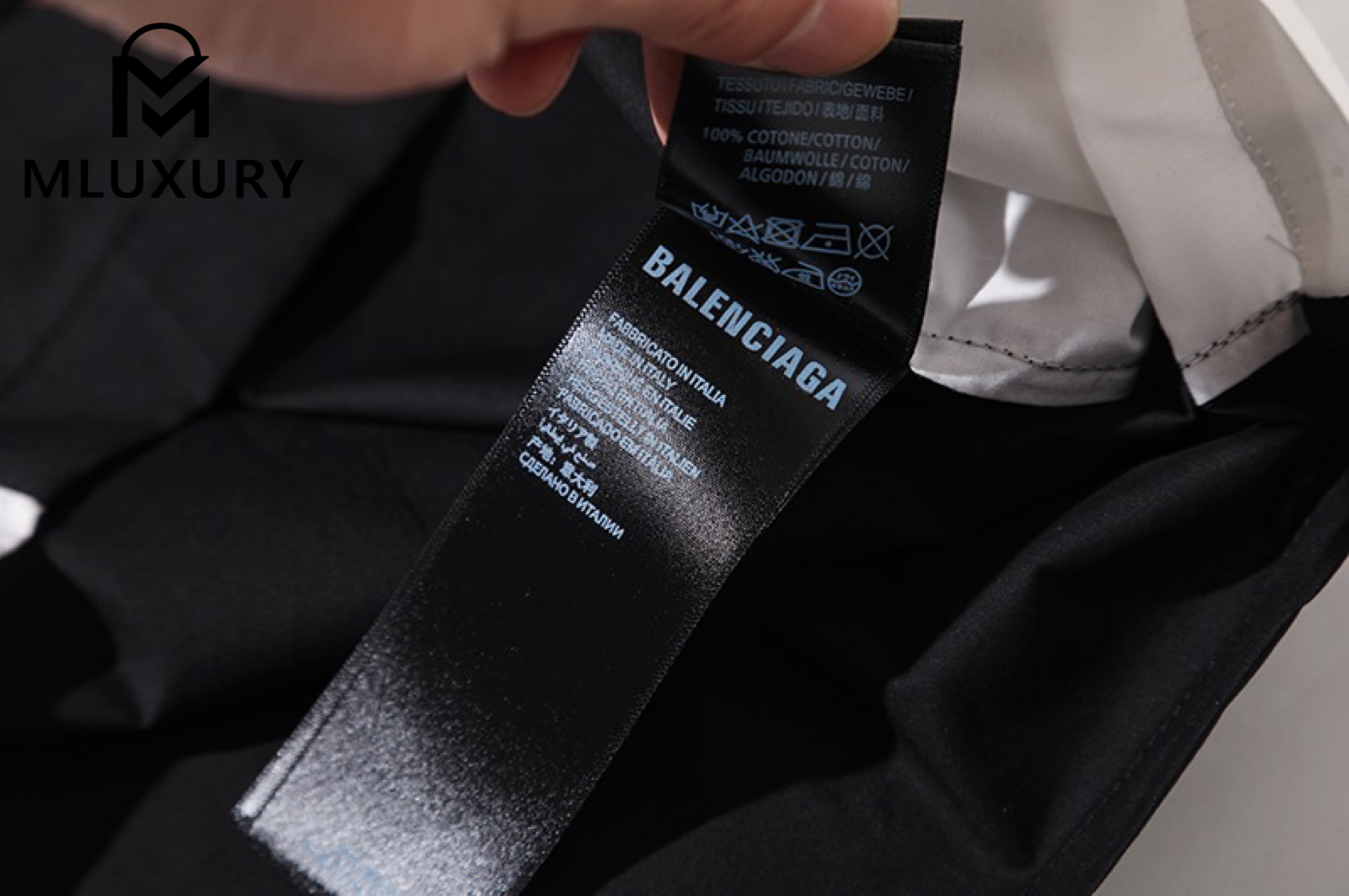 Balenciaga x NBA SS26 Collaboration Collection, Cotton Poplin Short-sleeved, color-blocked V-neck, straight hem [Premium Version]