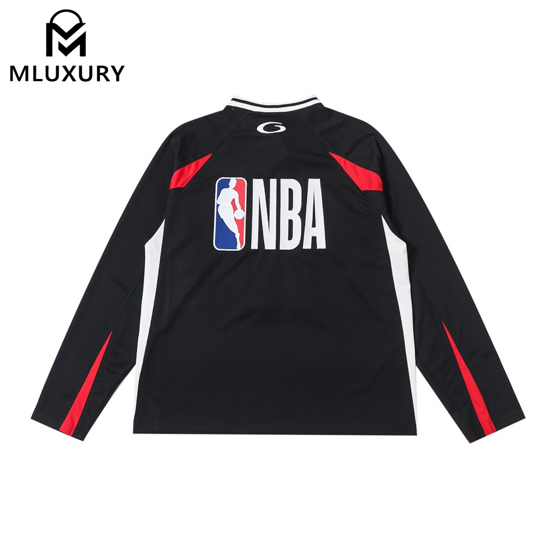 Balenciaga × NBA SS26 Collaboration: Crew Neck, Color-Blocked Mesh Fabric, Oversized Long-Sleeve T-Shirt, Loose Fit, Unisex.
