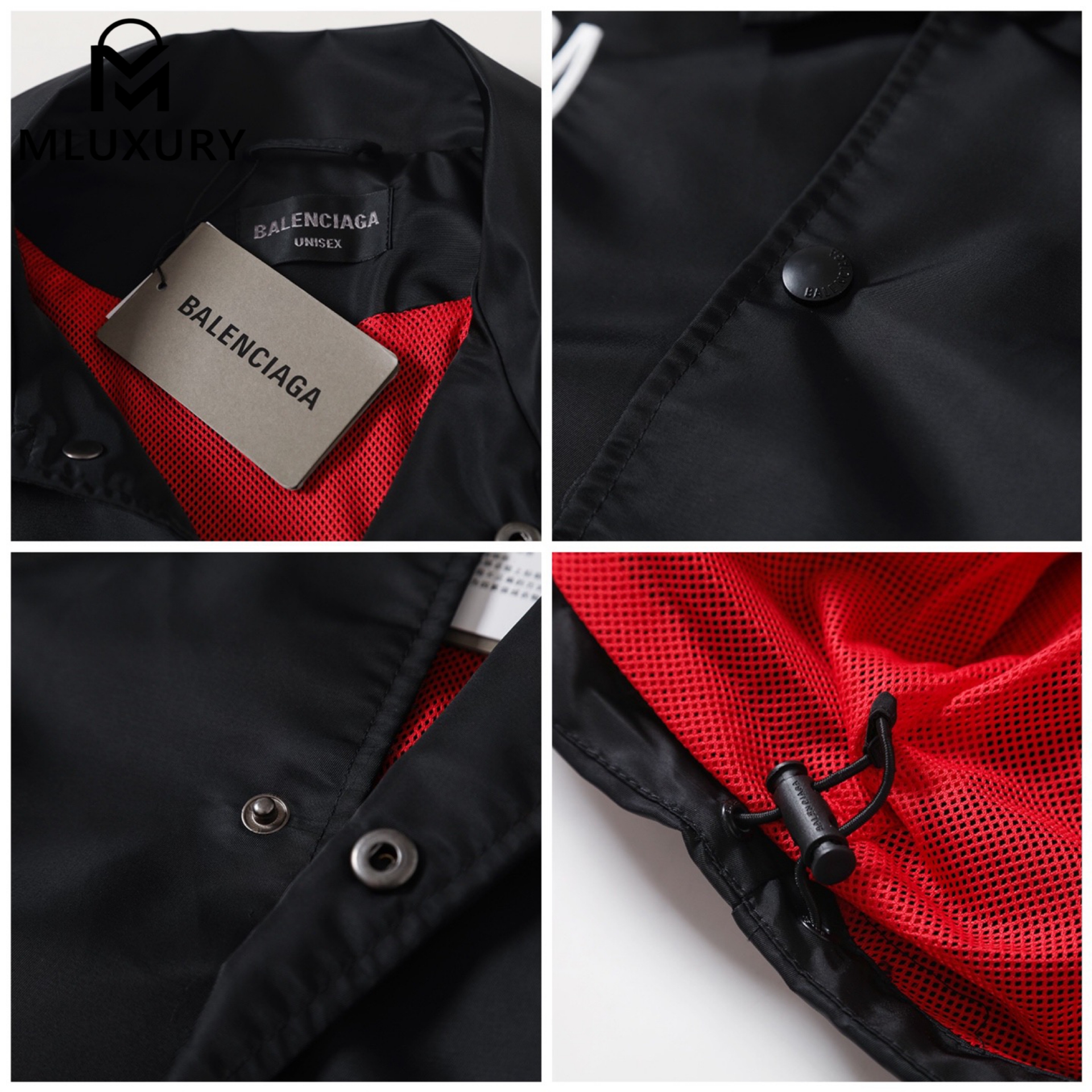 Balenciaga BLCG 26SS NBA Collaboration Nylon Sleeveless Water lapel coach jacket