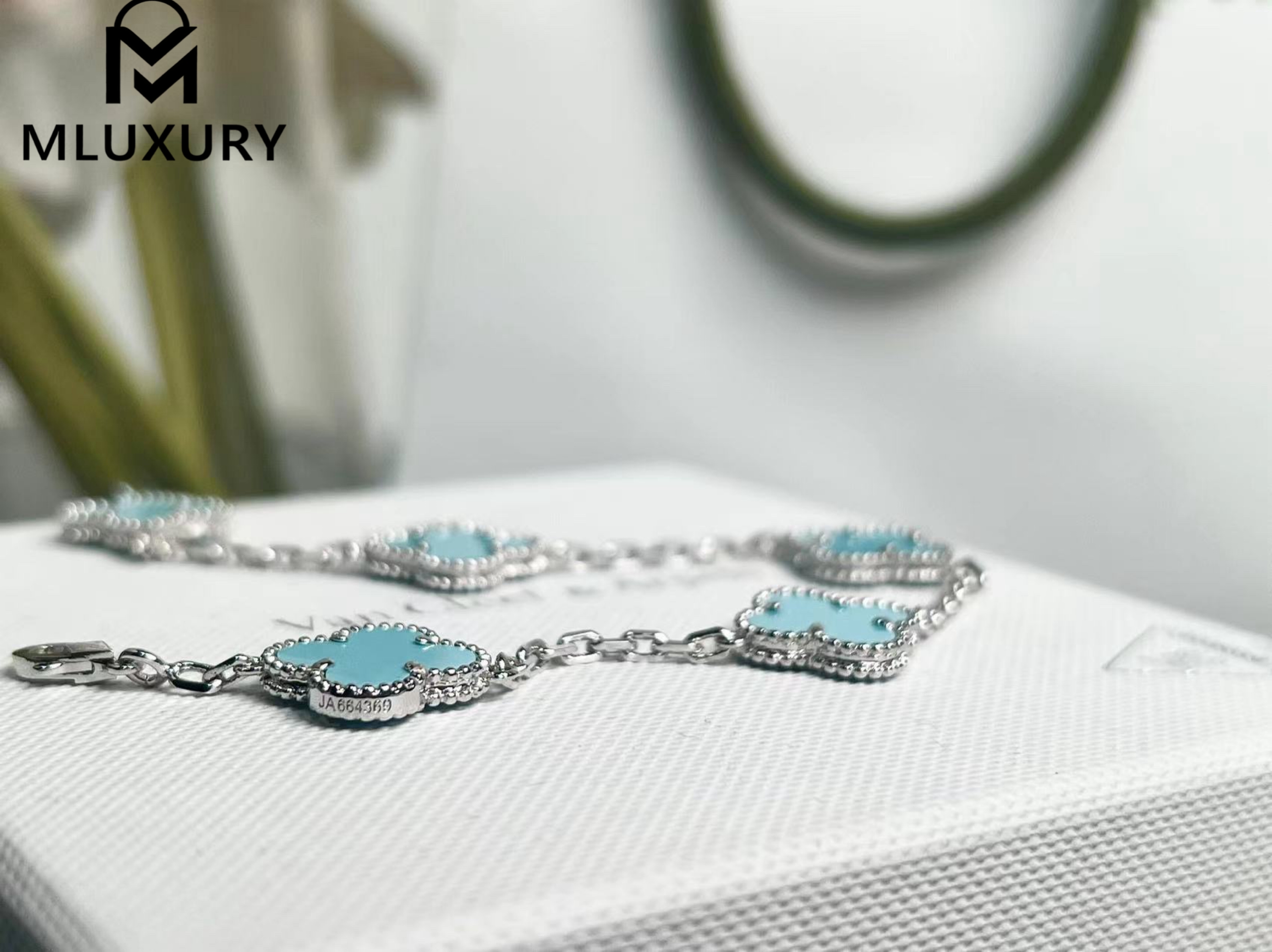 Van Cleef & Arpels Classic Five-Colored Turquoise Bracelet