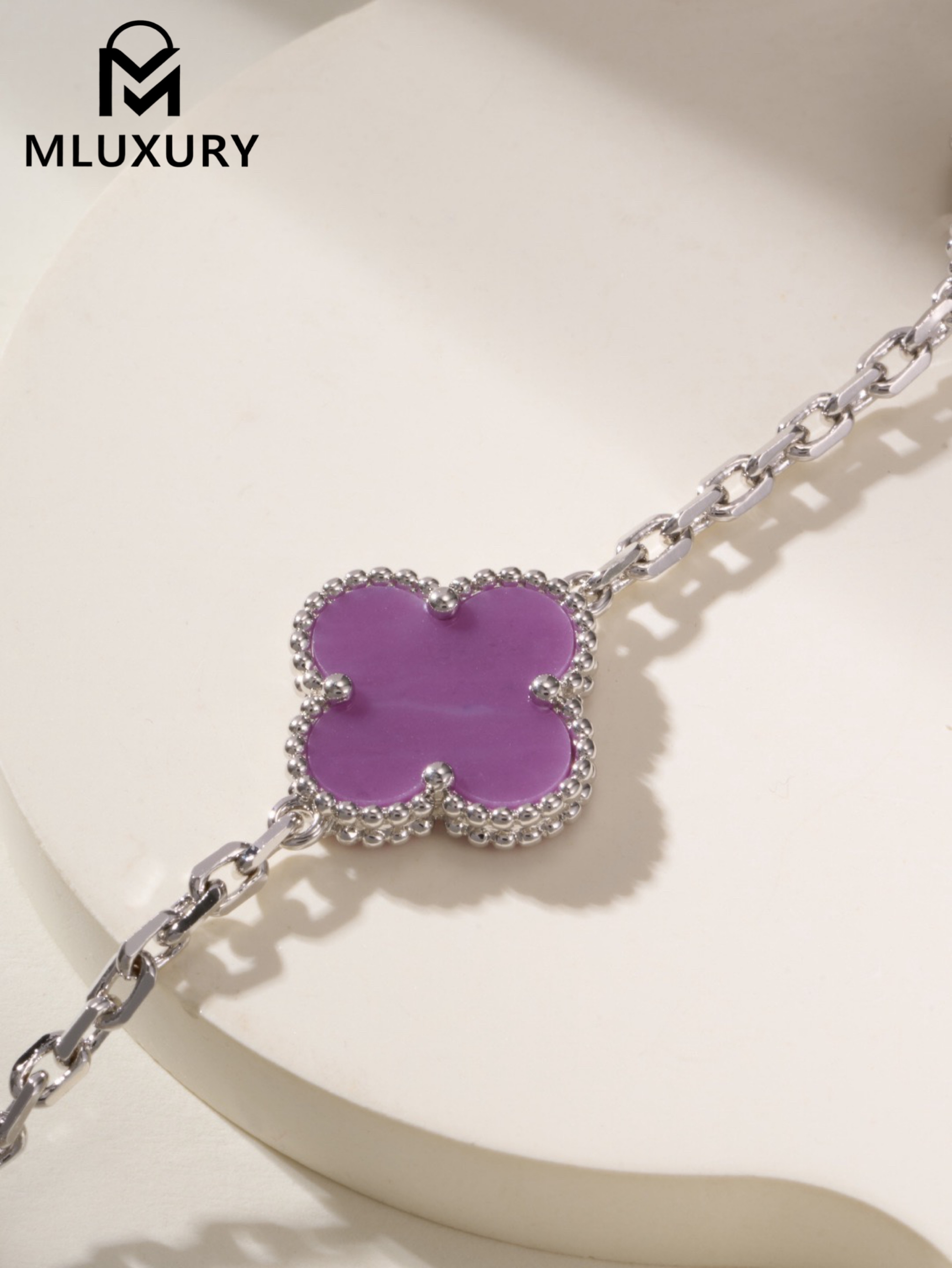 Van Cleef & Arpels Violet Five-Flower Bracelet