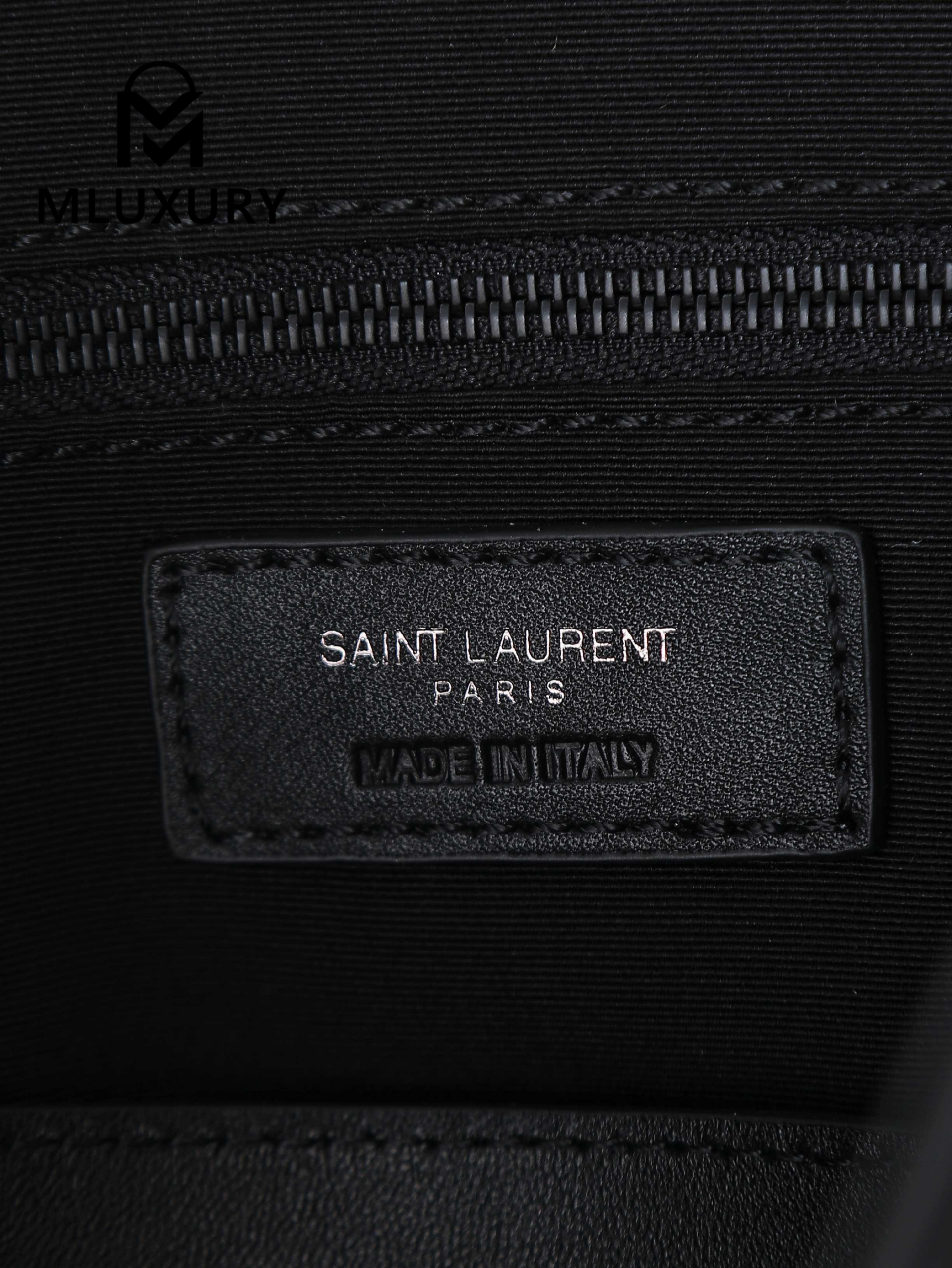 YSL Niki Shopping Bag, Black with Silver Buckle