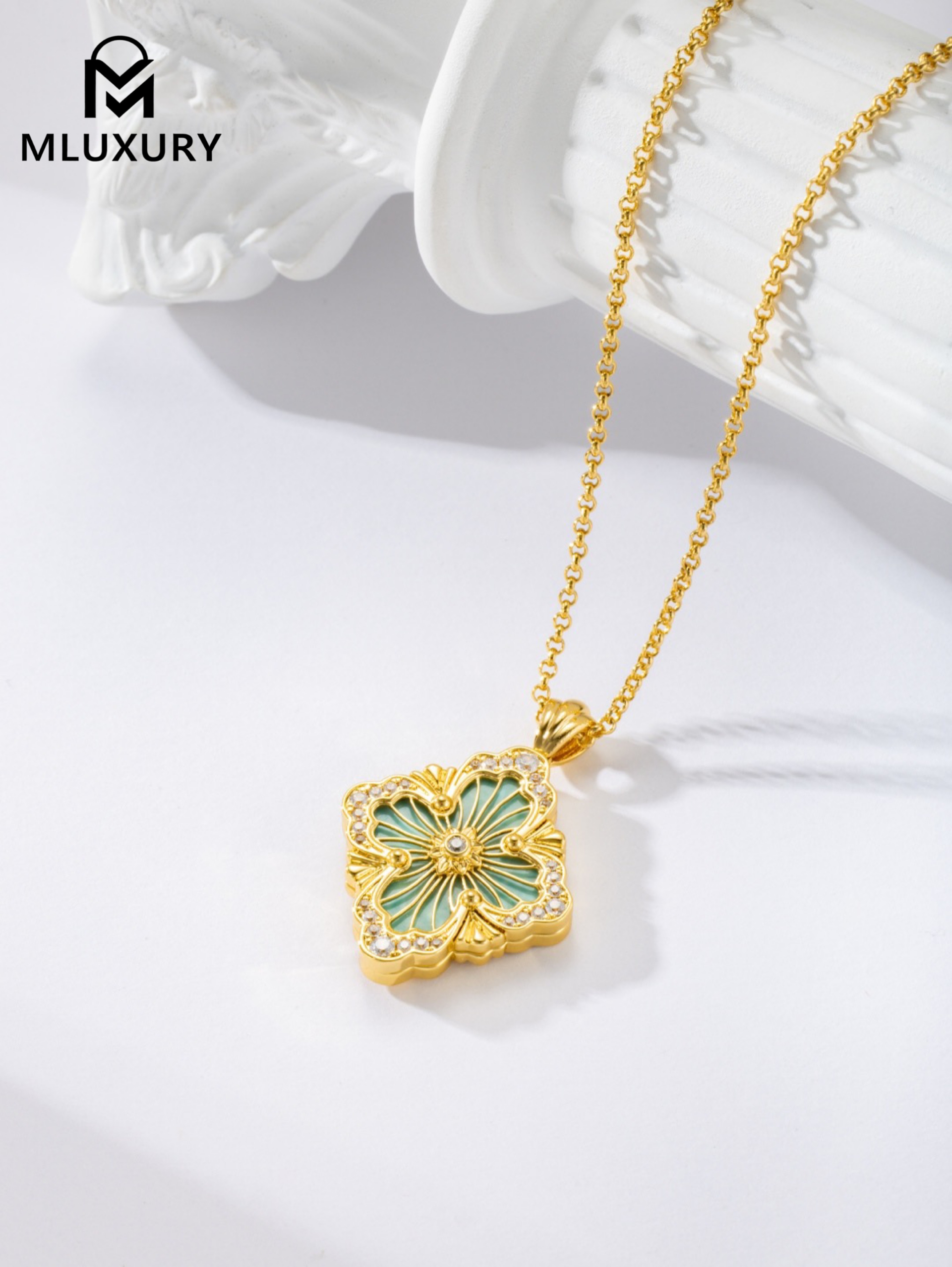 Buccellati Amazonite Necklace (Large Size)
