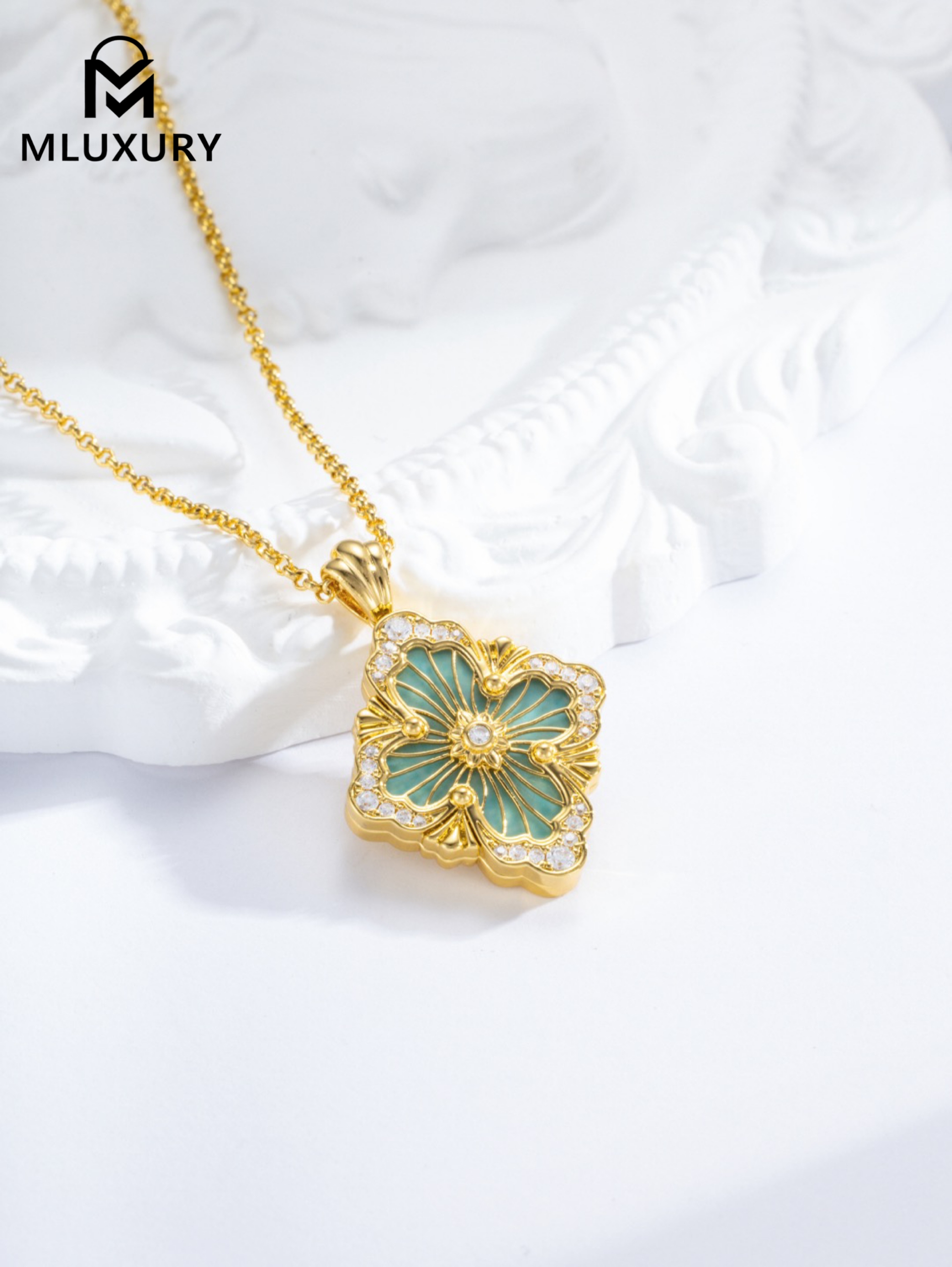 Buccellati Amazonite Necklace (Large Size)