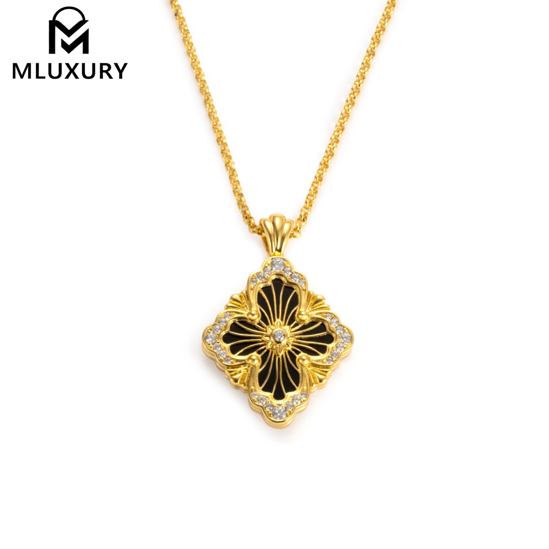 Buccellati Agate Black Necklace (Large Size)