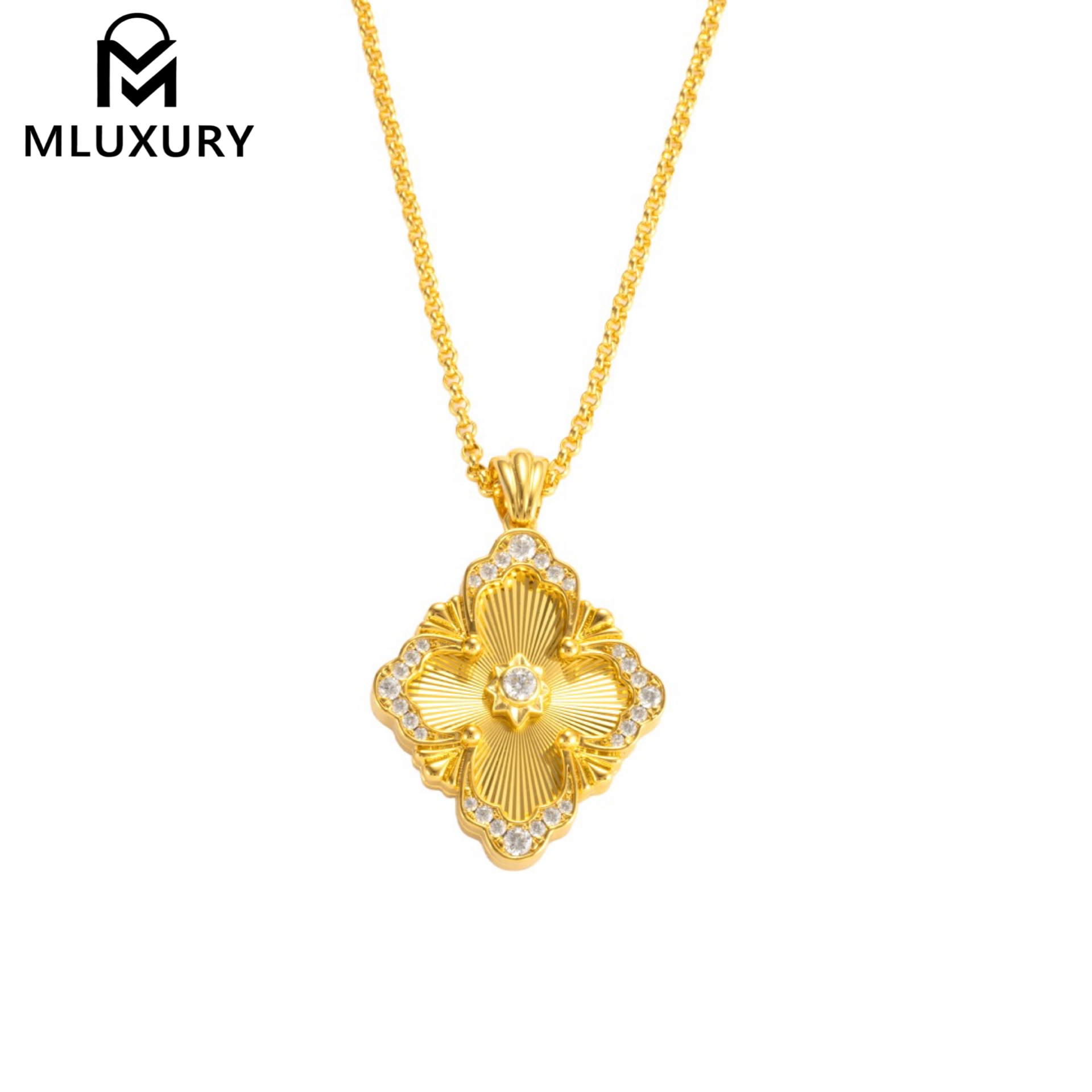 Buccellati floral pendant necklace (large size)