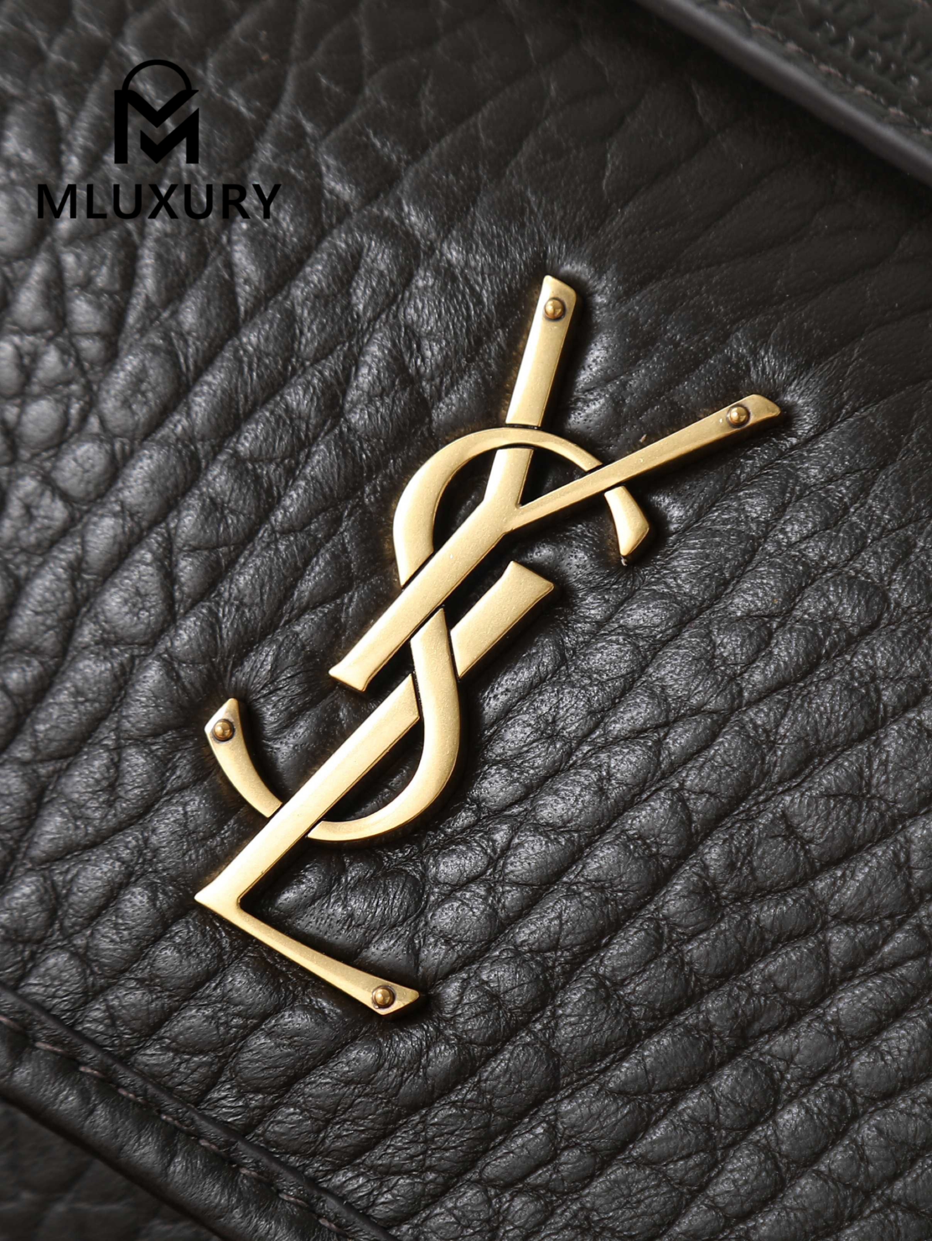 YSL Niki Green Elephant Print with Gold Hardware, 22cm