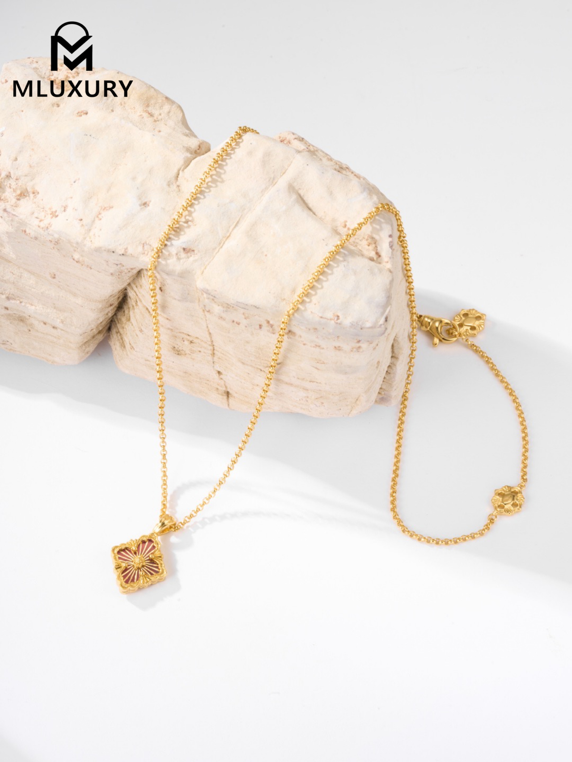 Buccellati Enamel Red Necklace (Small Size)