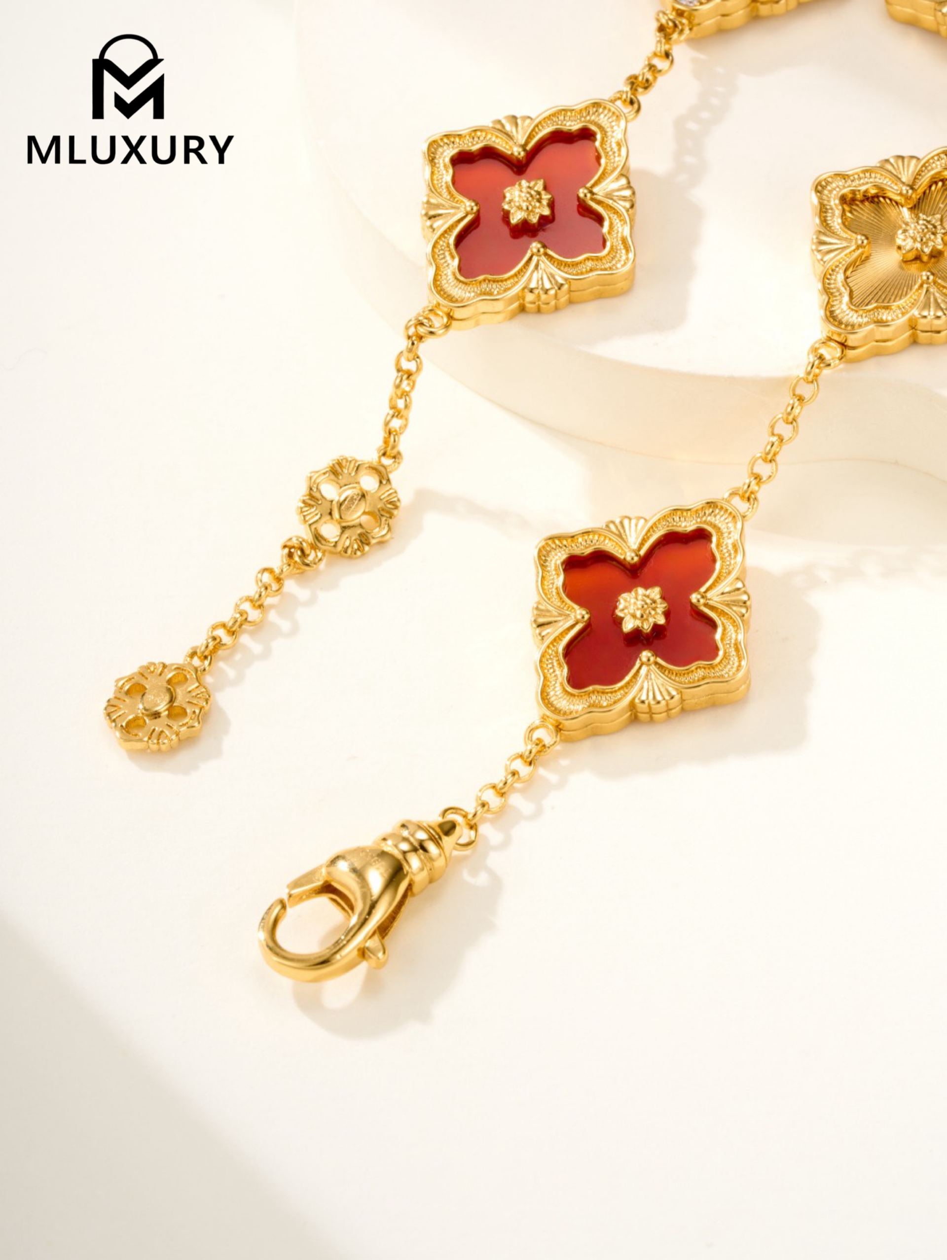 Buccellati Opera Tulle Laser Flower Bracelet (Large Size)