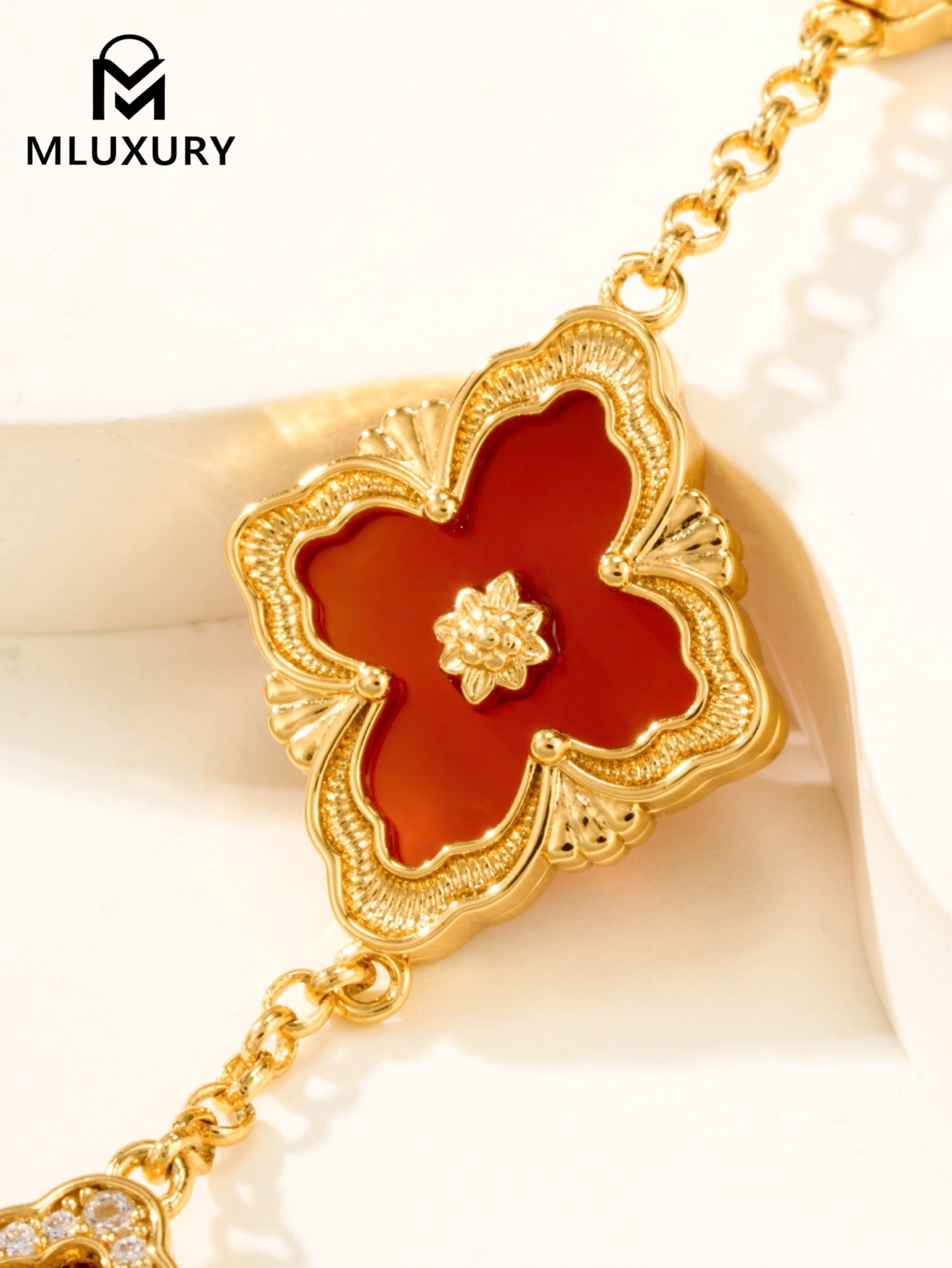 Buccellati Opera Tulle Laser Flower Bracelet (Large Size)