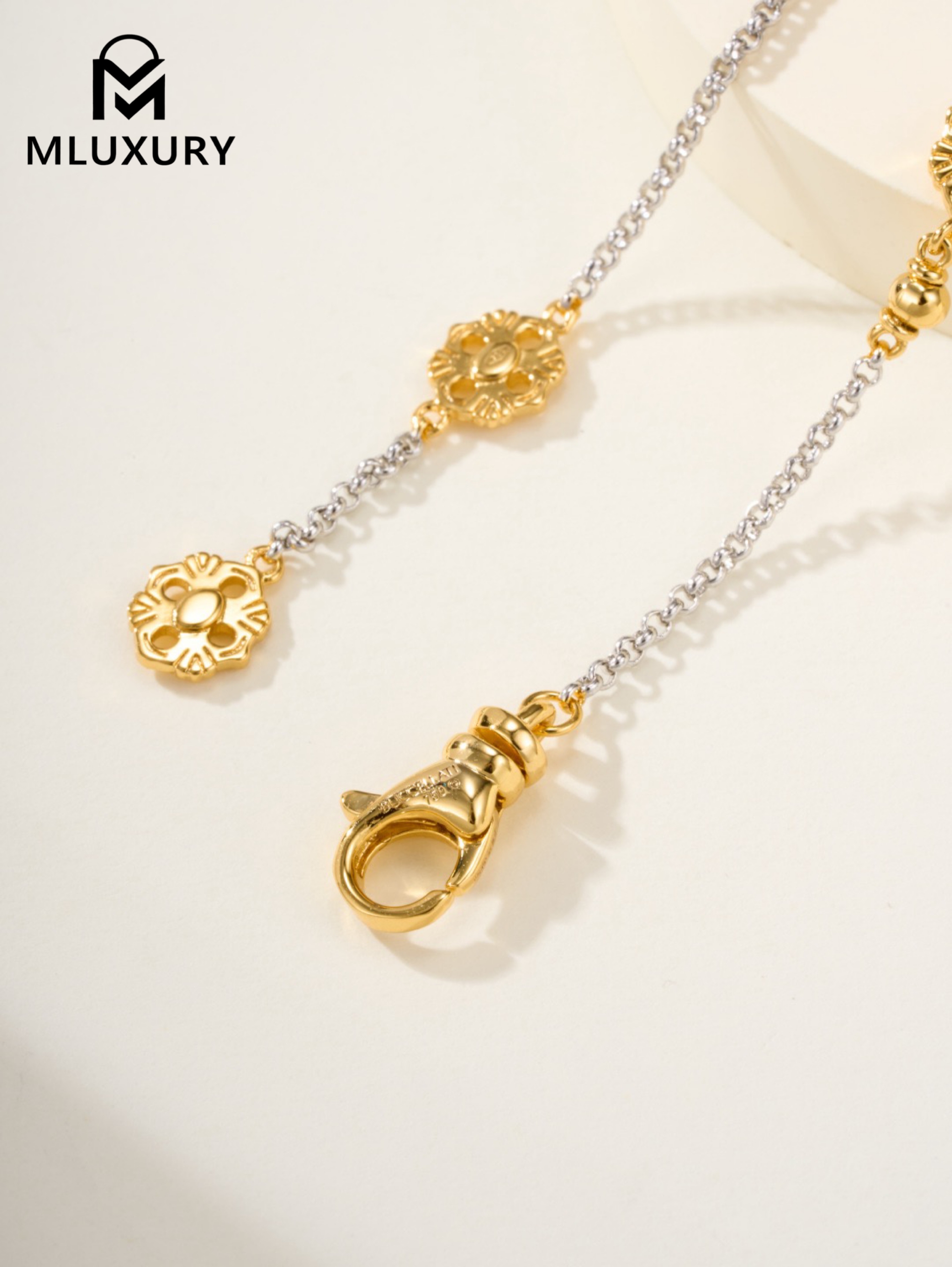 Buccellati hollowed-out radial mesh bracelet (small size)