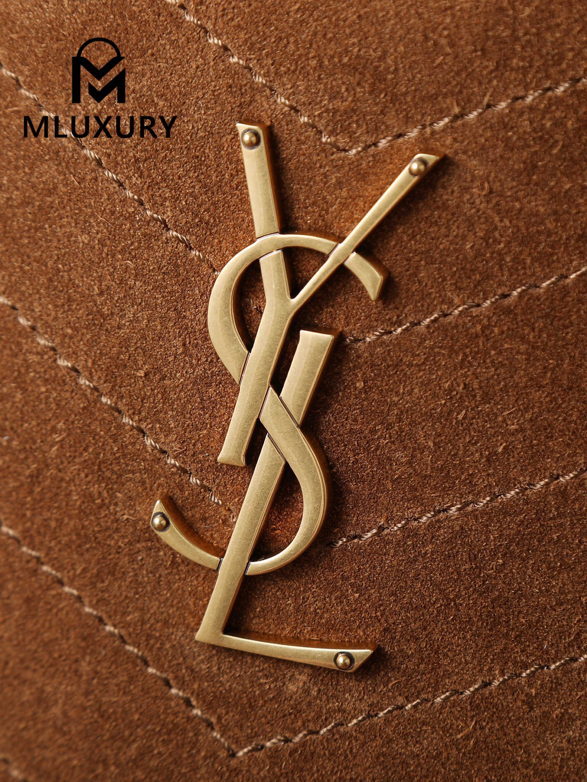 YSL Niki New Collection Suede Bucket Bag