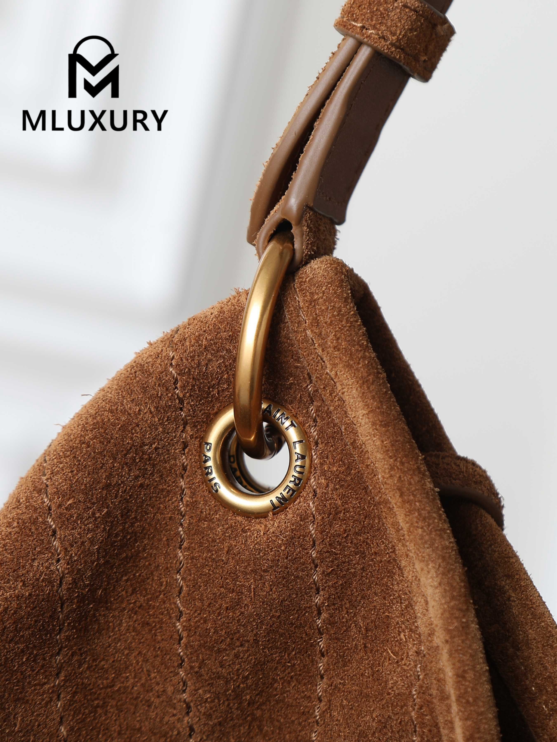YSL Niki New Collection Suede Bucket Bag
