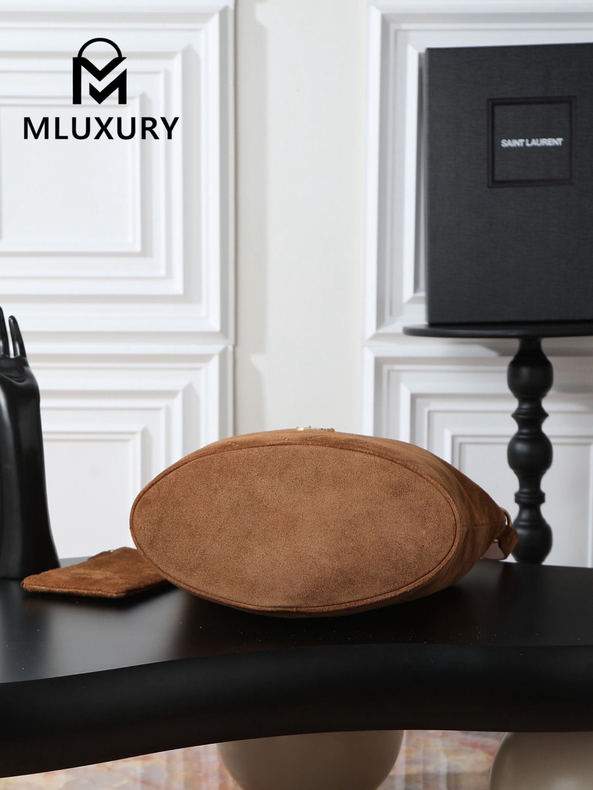 YSL Niki New Collection Suede Bucket Bag