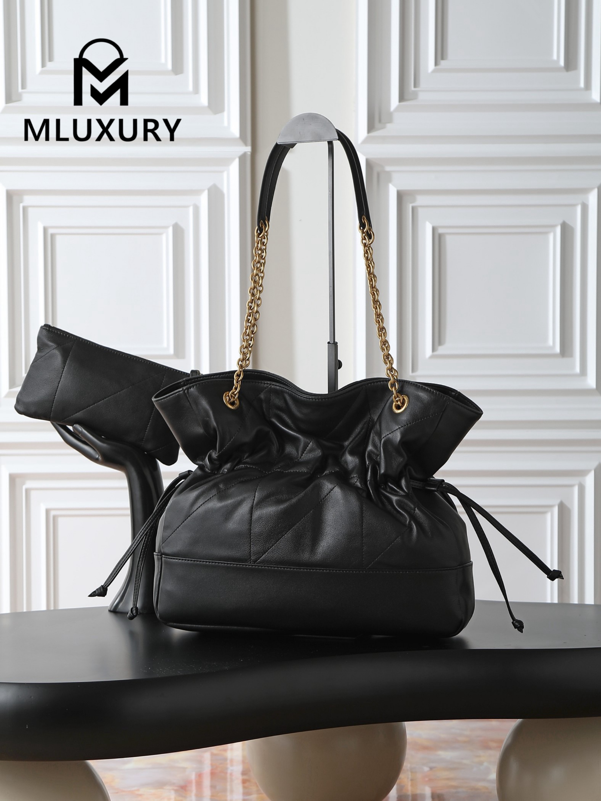 YSL NIKI Jamie 4.3 Large POCHON, Black