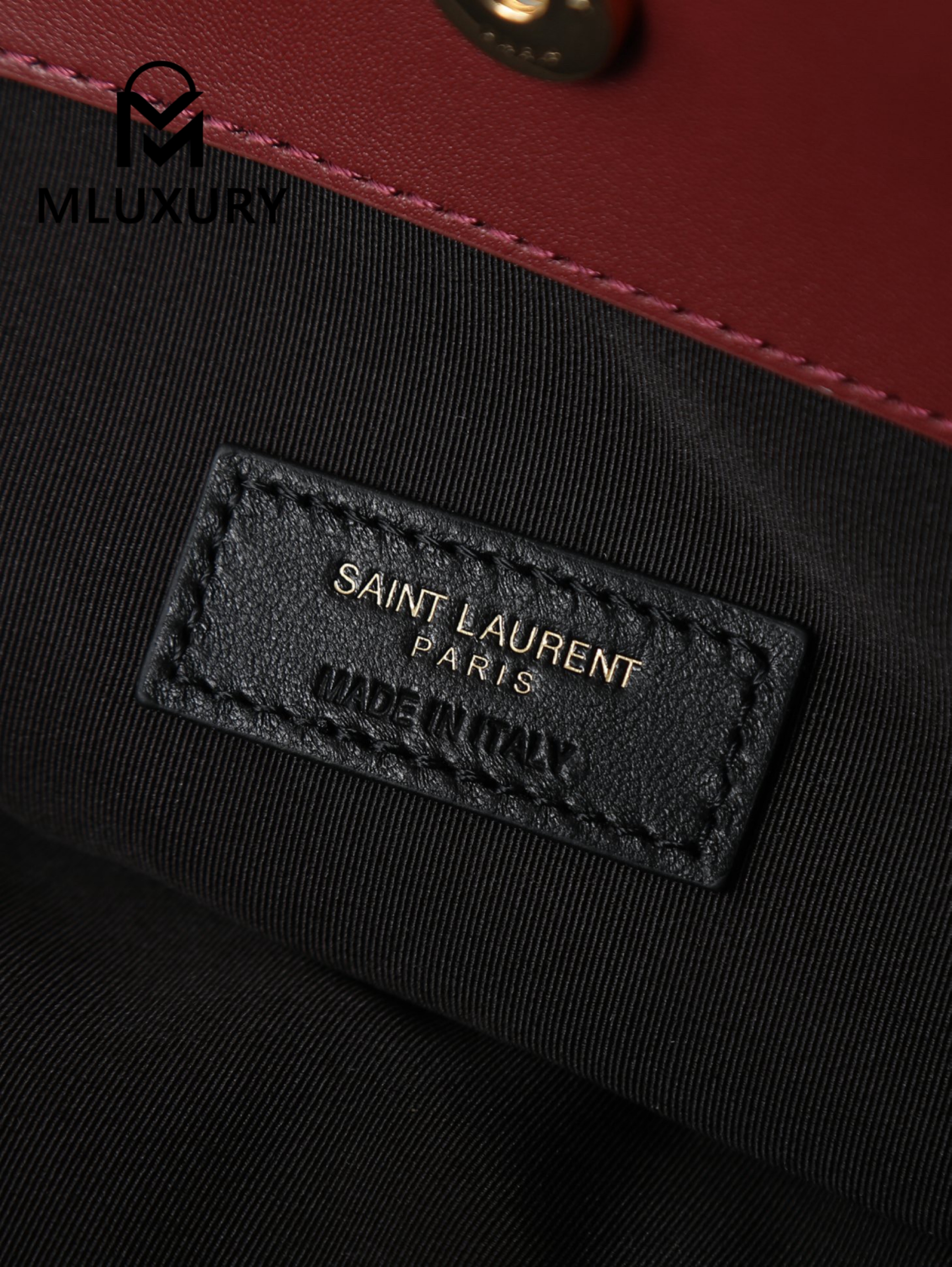 YSL Jamie 4.3 Jamie 4.3 Large POCHON Bucket Bag (Lucky Bag), Burgundy