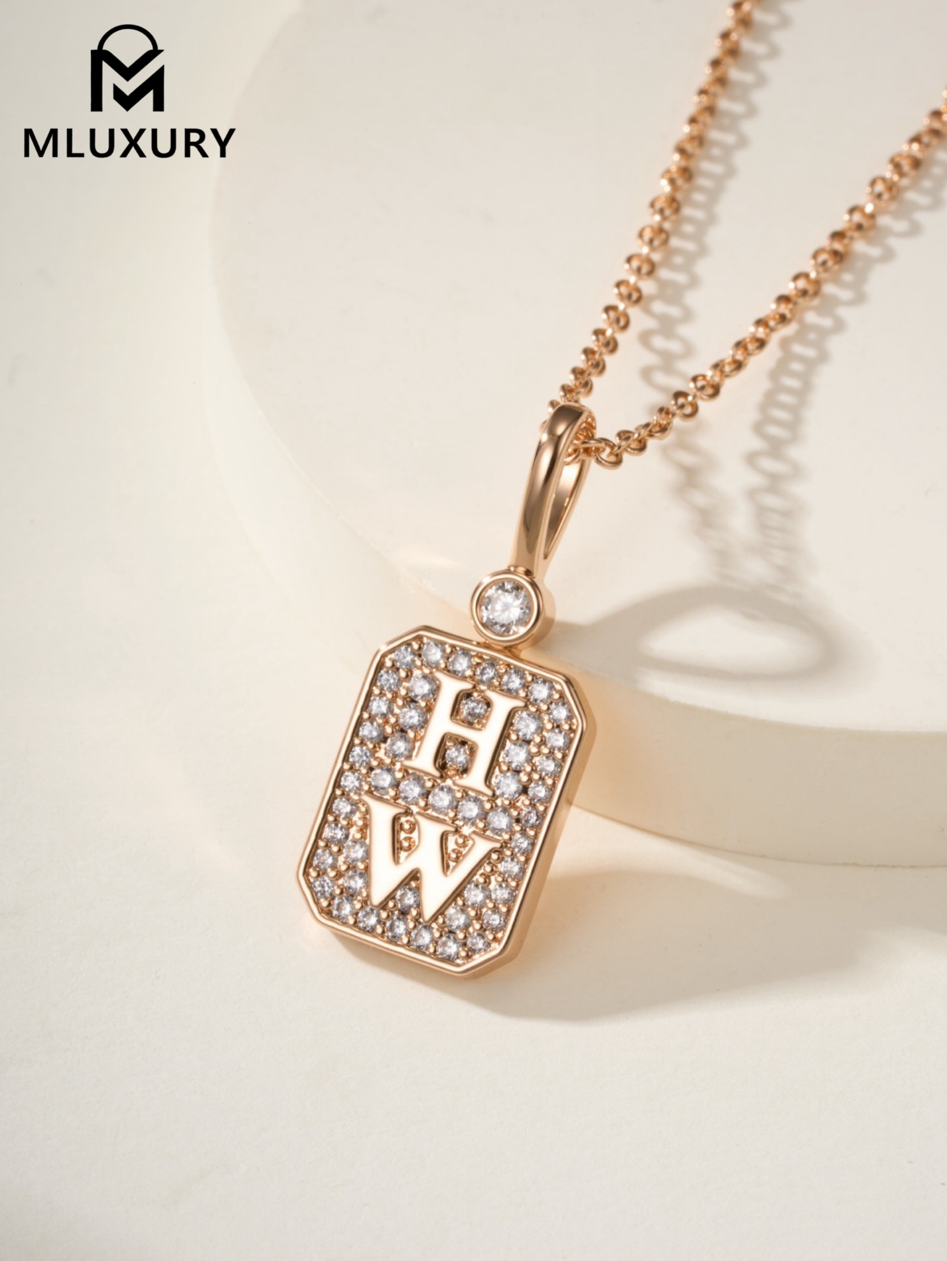Harry Winston Charms perfume bottle pendant necklace