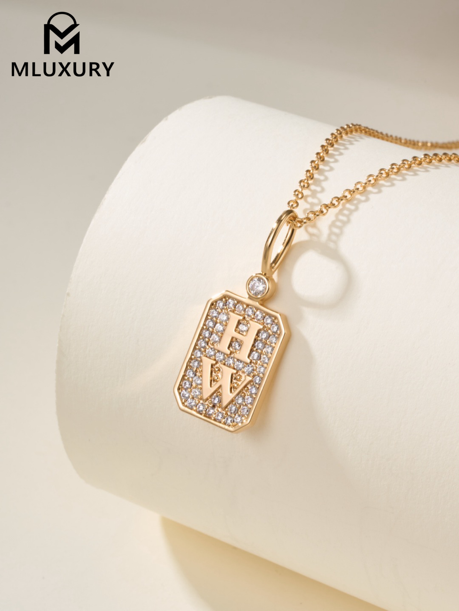 Harry Winston Charms perfume bottle pendant necklace (rose gold)
