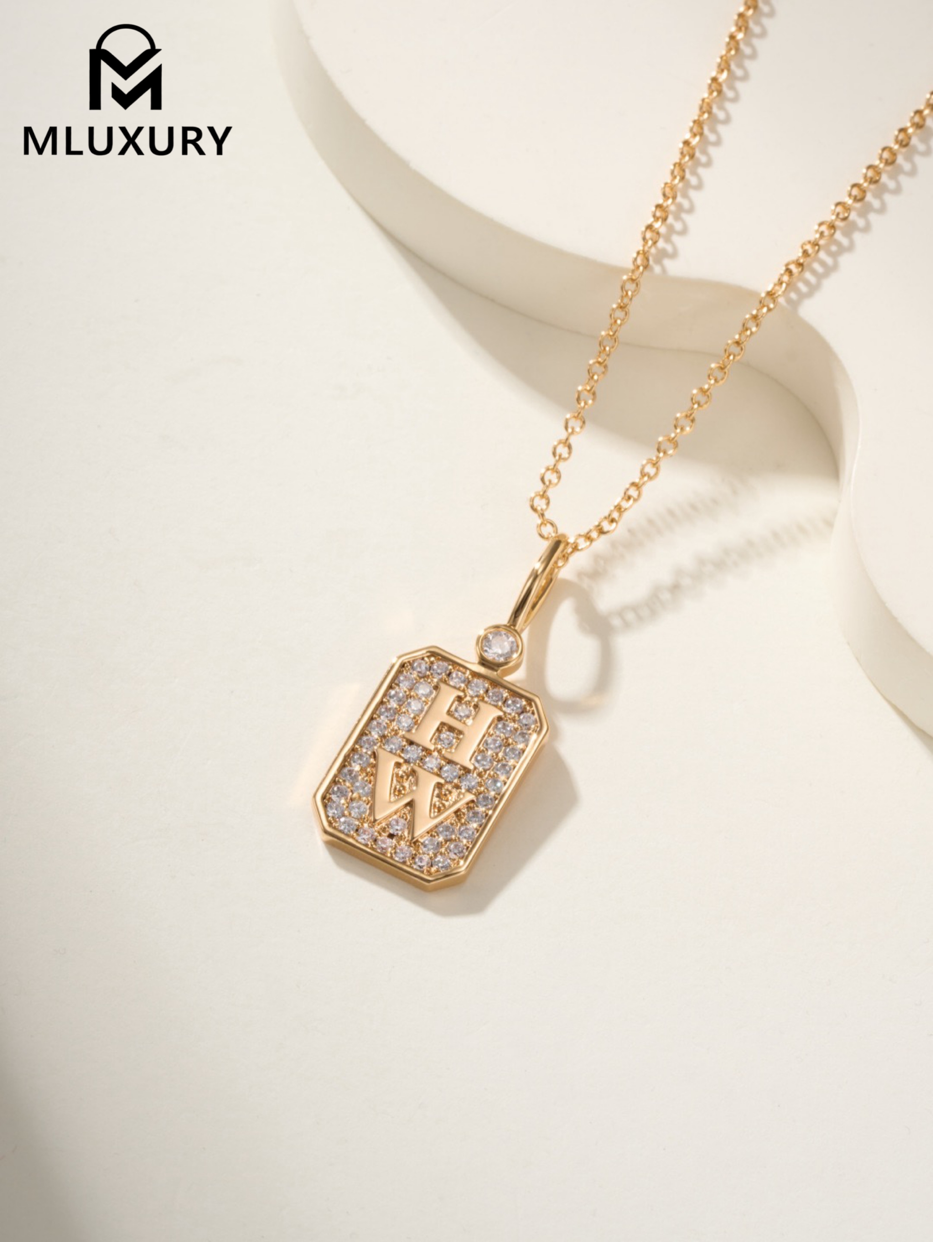 Harry Winston Charms perfume bottle pendant necklace (rose gold)