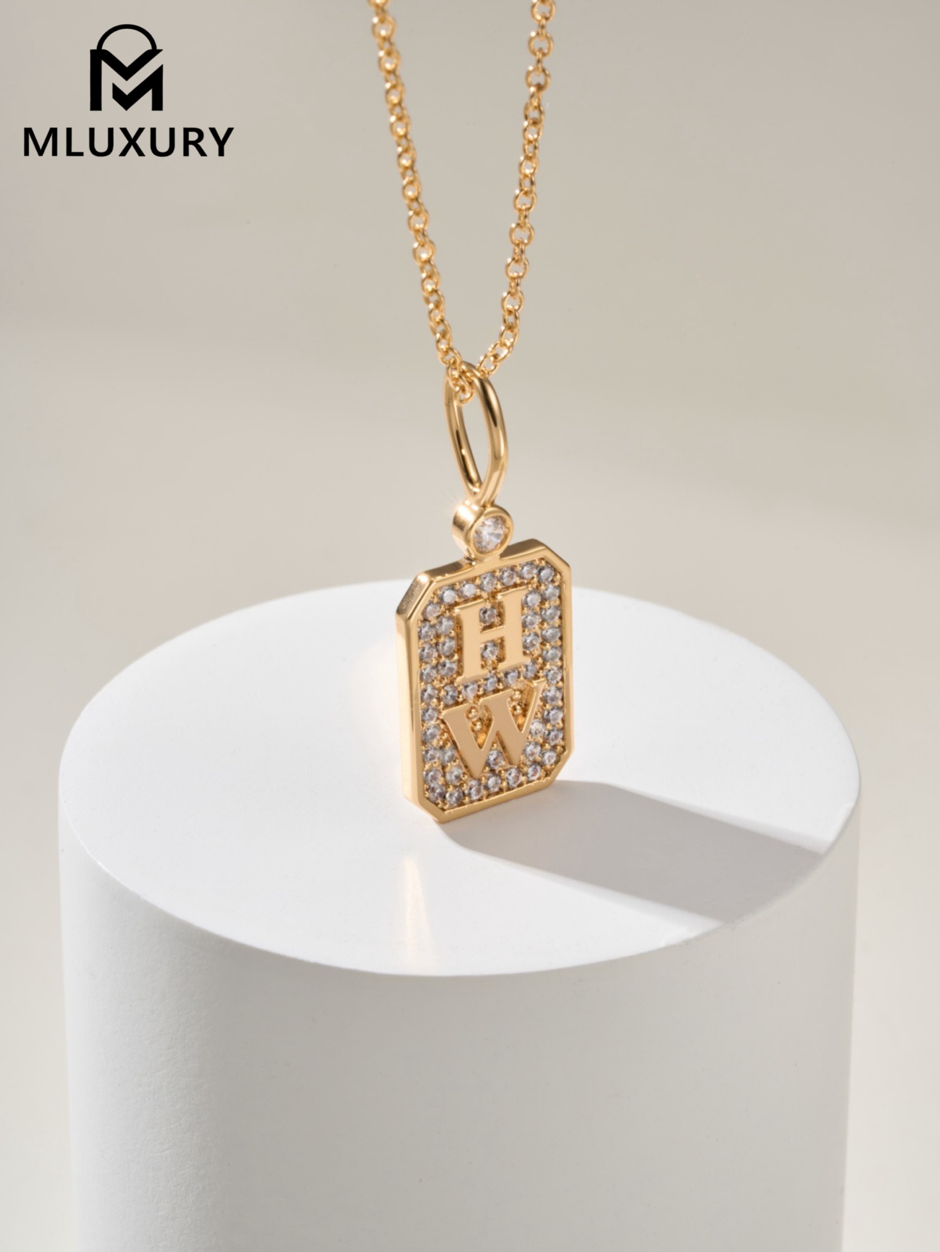 Harry Winston Charms perfume bottle pendant necklace (rose gold)