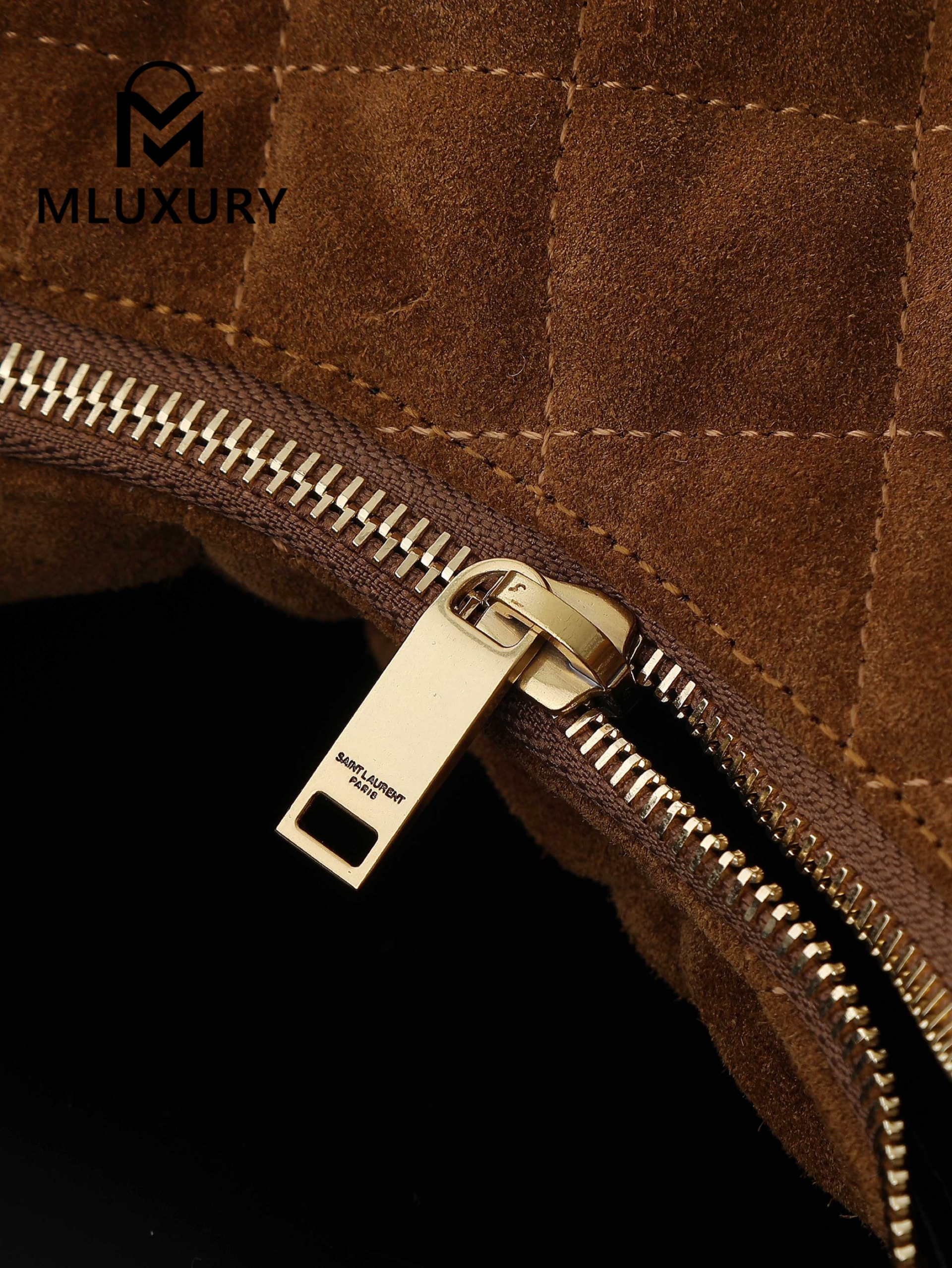 YSL ICARE hobo suede handbag, large size