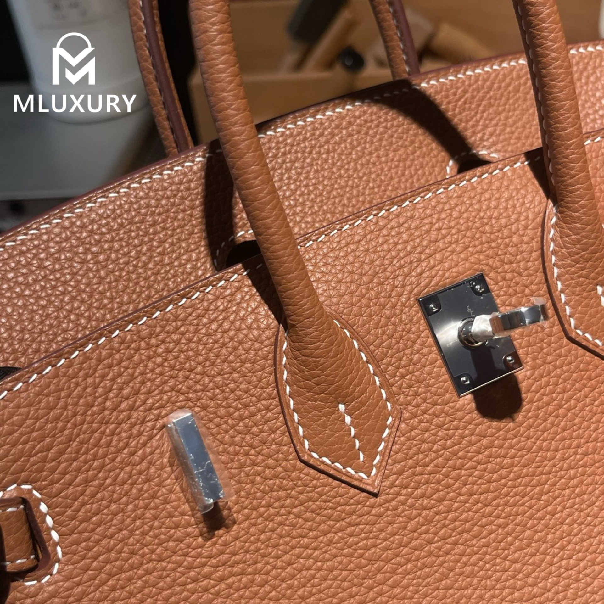 Hermès Birkin 25 Togo, Gold Brown with Silver Buckle