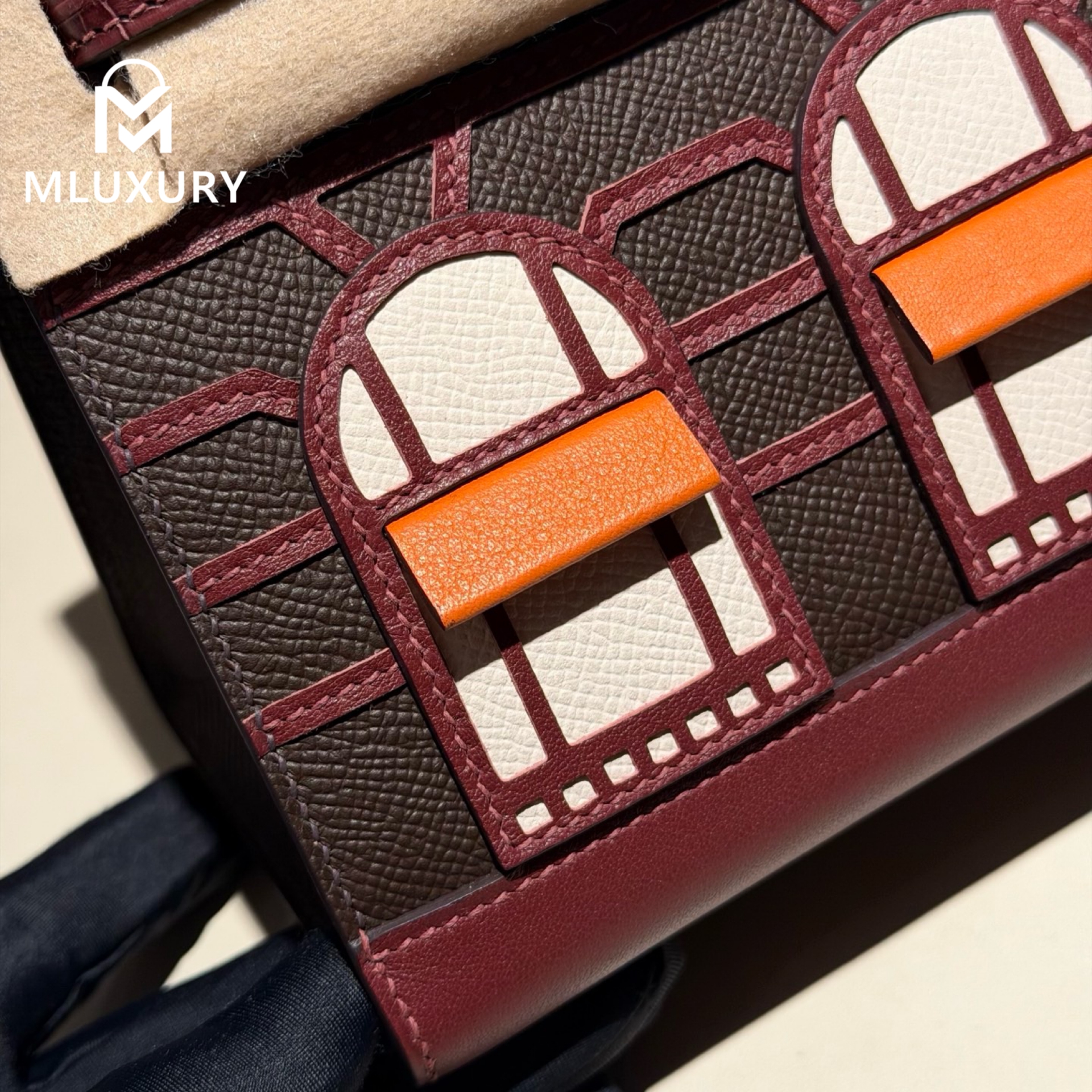 Hermès Birkin 20 Matte Alligator, Sunset Red House, Silver Hardware
