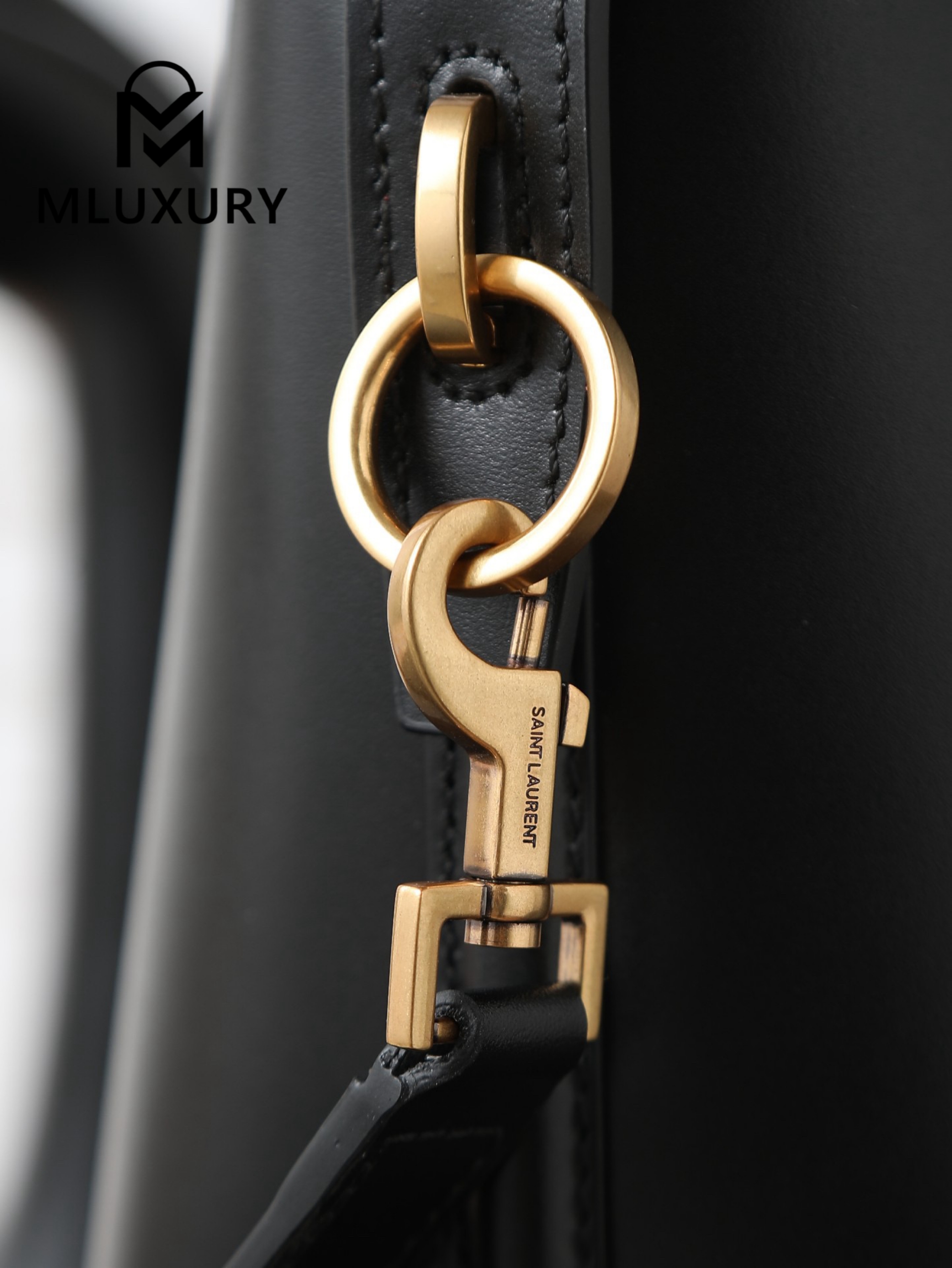 YSL LE 37 Bucket Bag, Small, Black