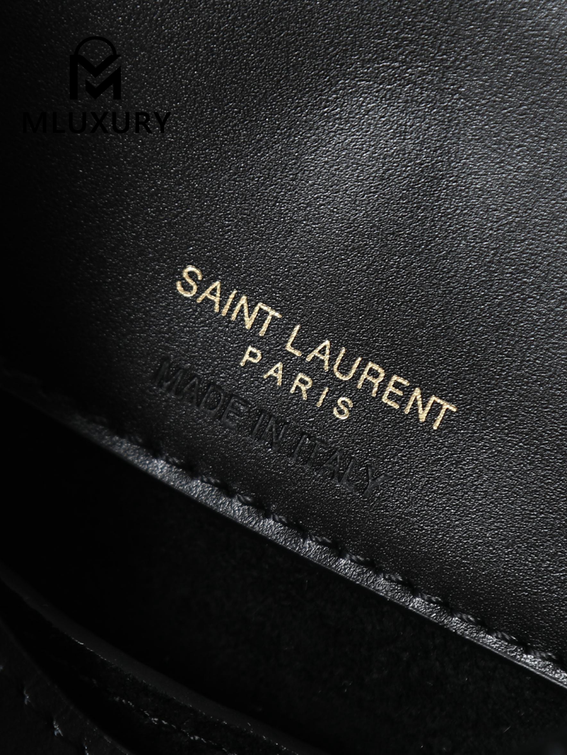 YSL LE 37 Bucket Bag, Small, Black