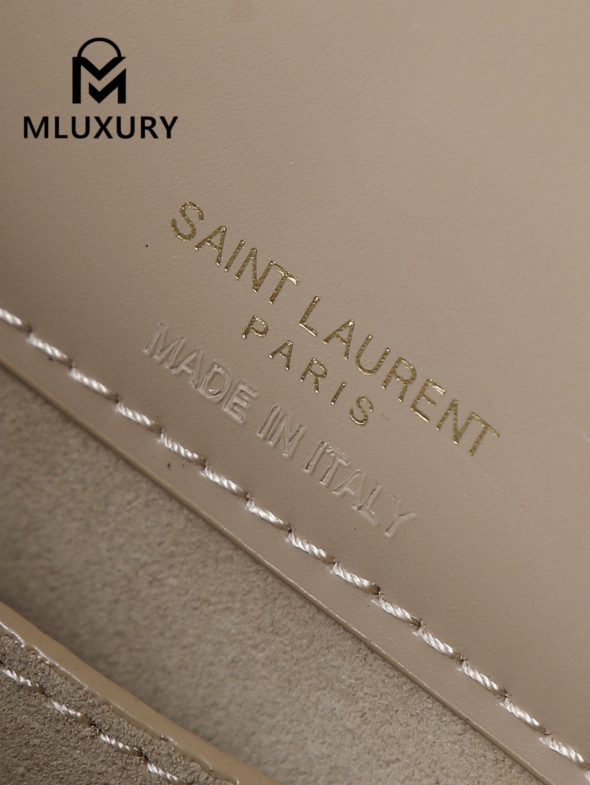 YSL LE 37 Bucket Bag (Small), Apricot